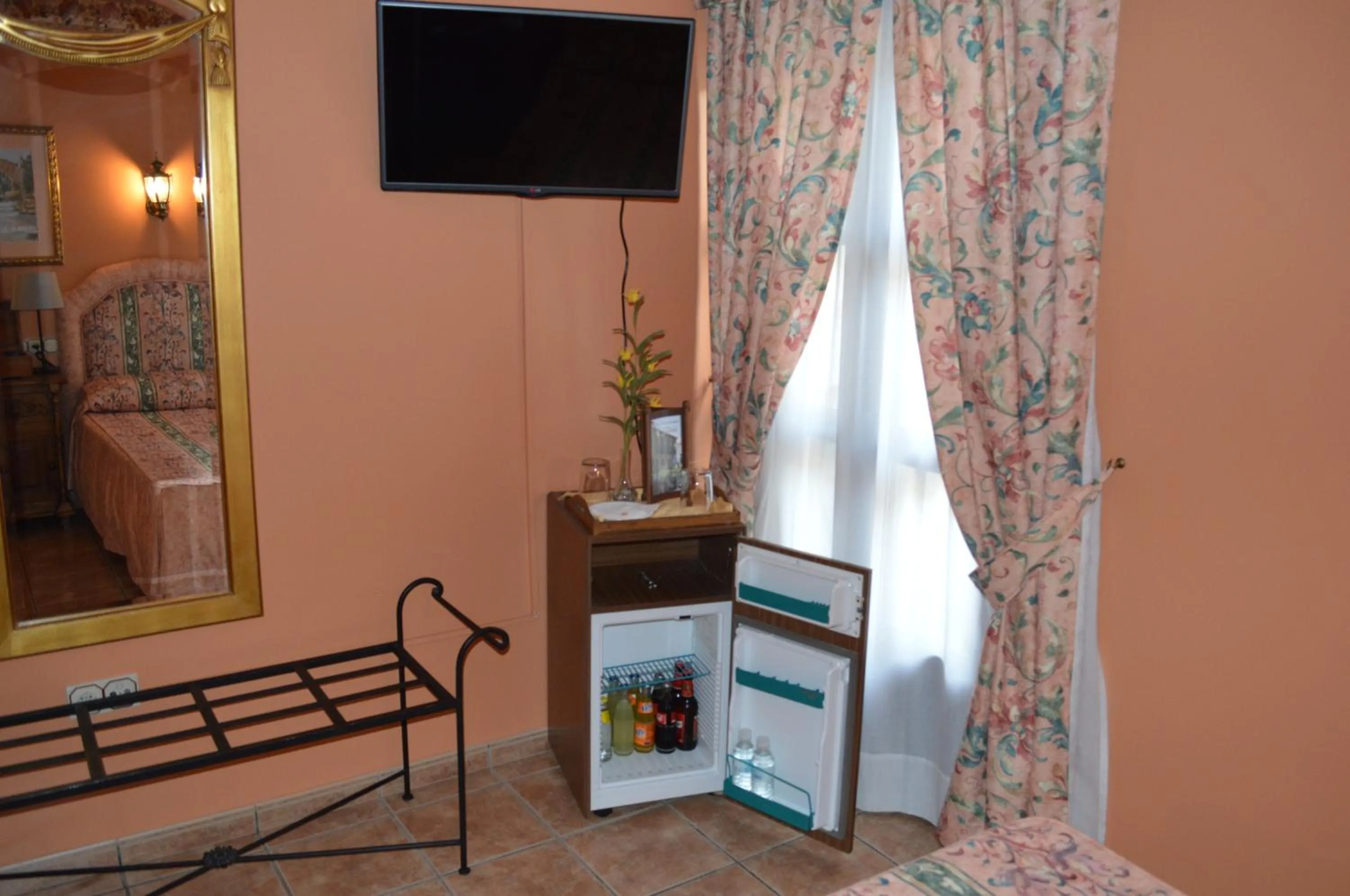 Decorative detail, Bed in Hotel Don Javier