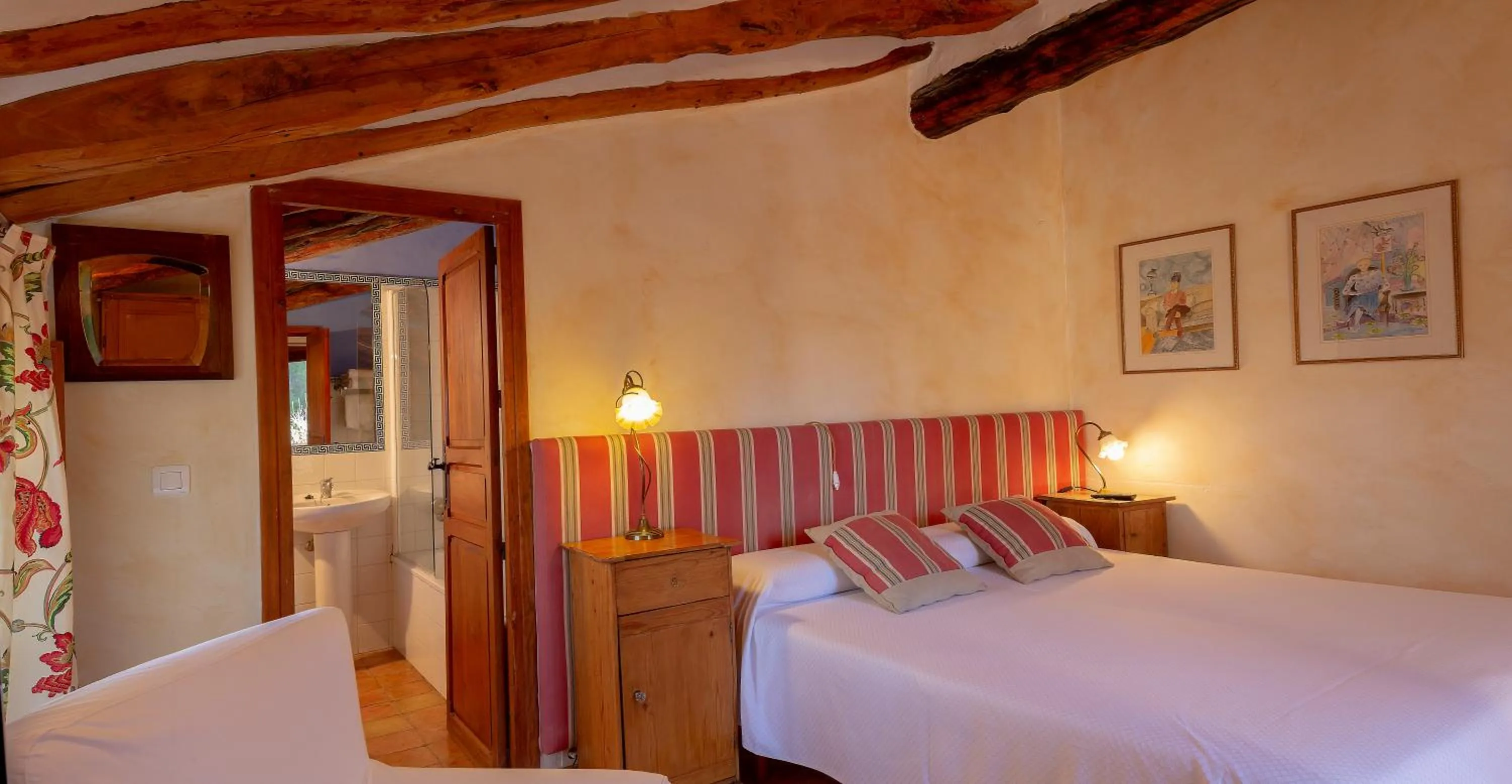 Photo of the whole room, Bed in Hotel Rural Mas Fontanelles