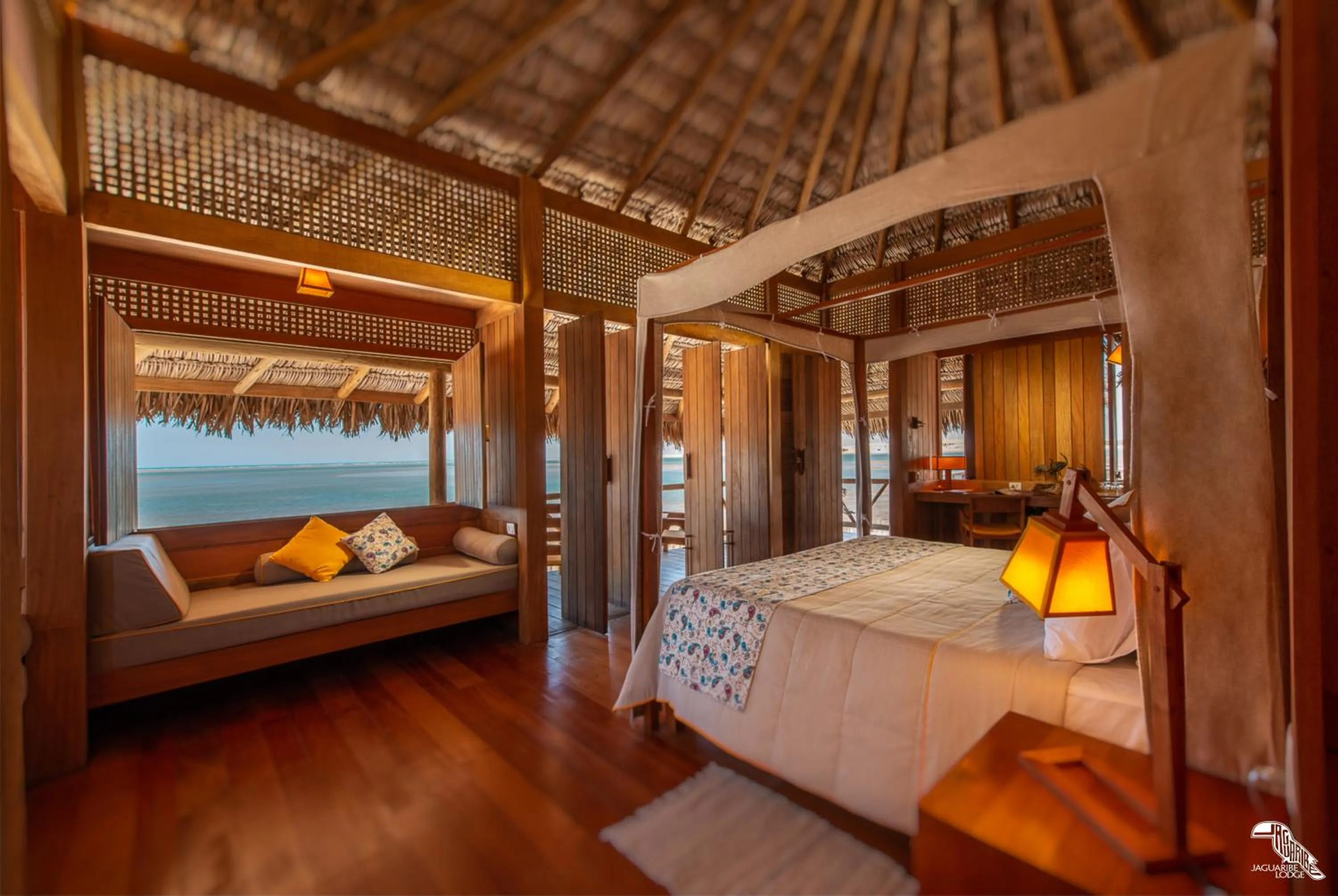 Sea view, Bed in Jaguaribe Lodge e Kite