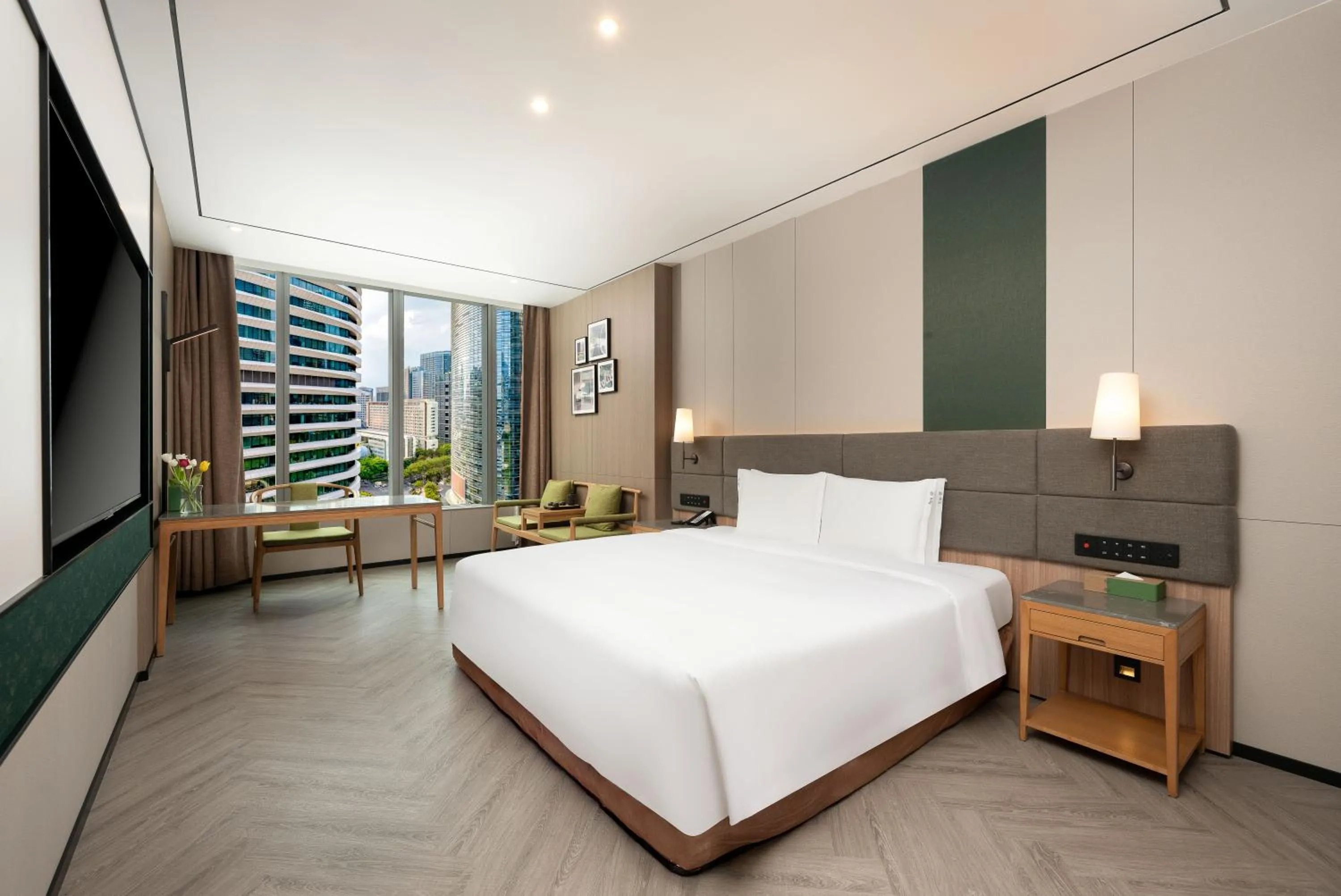 Bed in Holiday Inn Guangzhou Zhujiang New Town