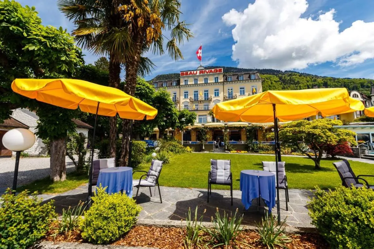 Garden in Hotel Beau Rivage Weggis