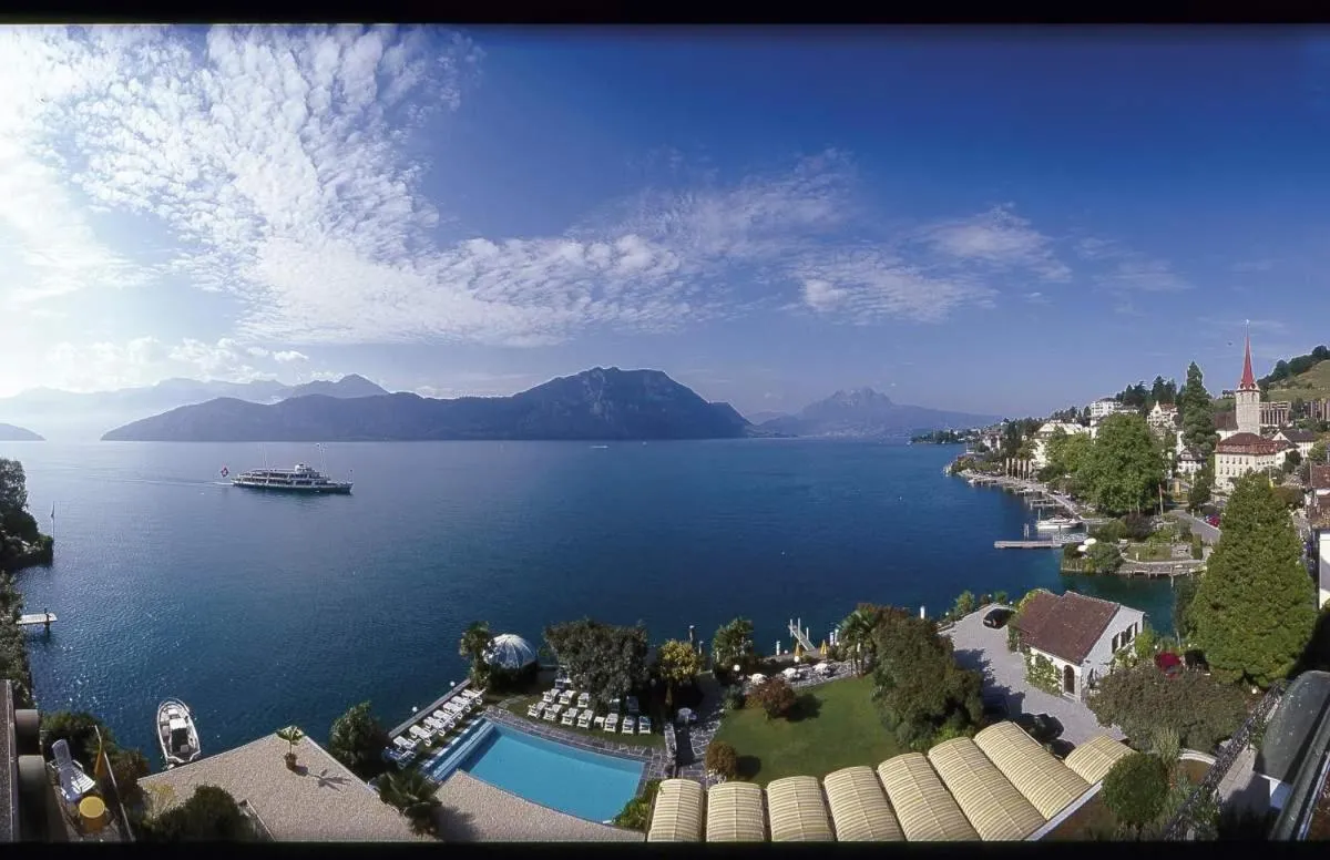 Lake view in Hotel Beau Rivage Weggis