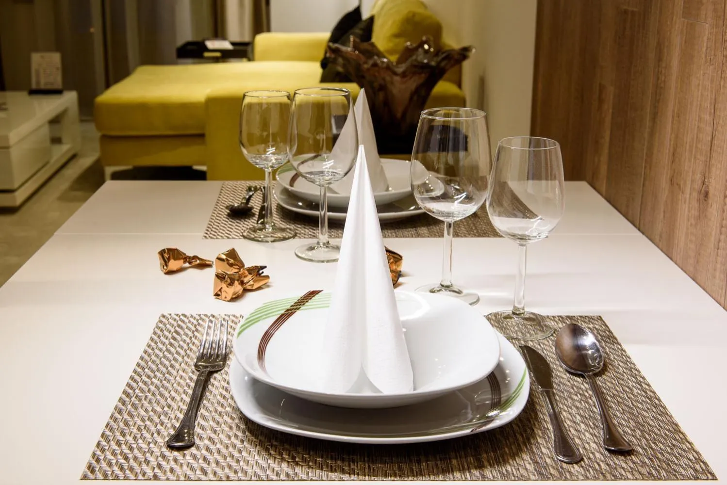 Dining area in Karoly Corner Residences