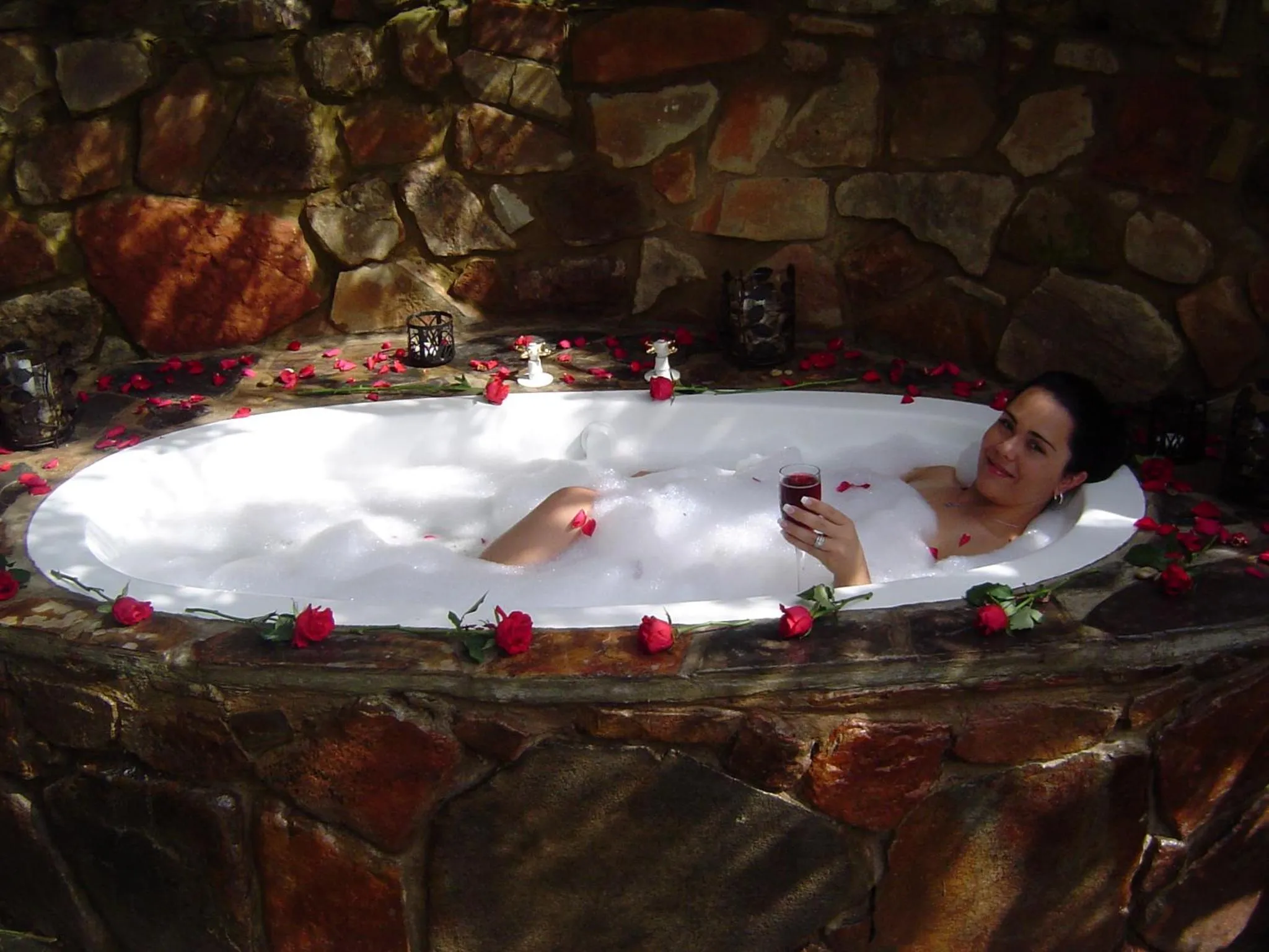 Open Air Bath in Forest Creek Lodge & Spa
