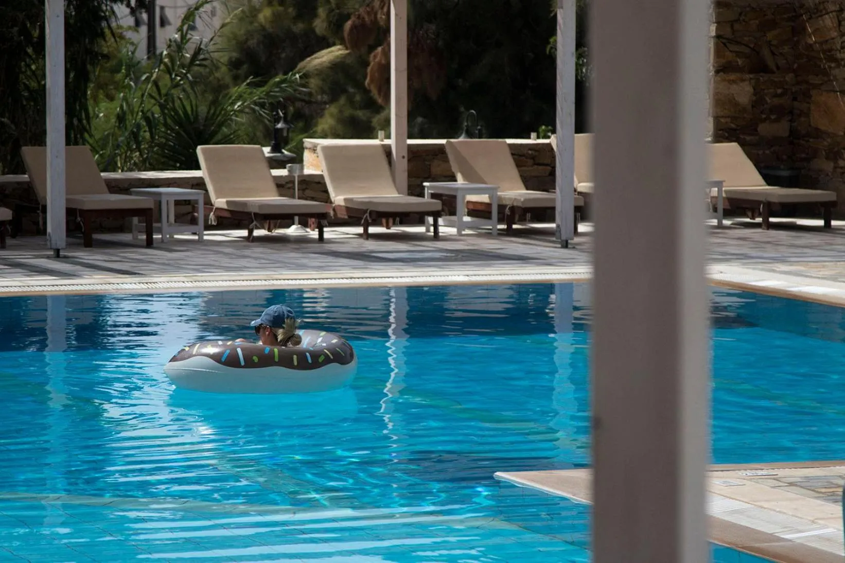 On site in Armadoros Hotel / Ios Backpackers