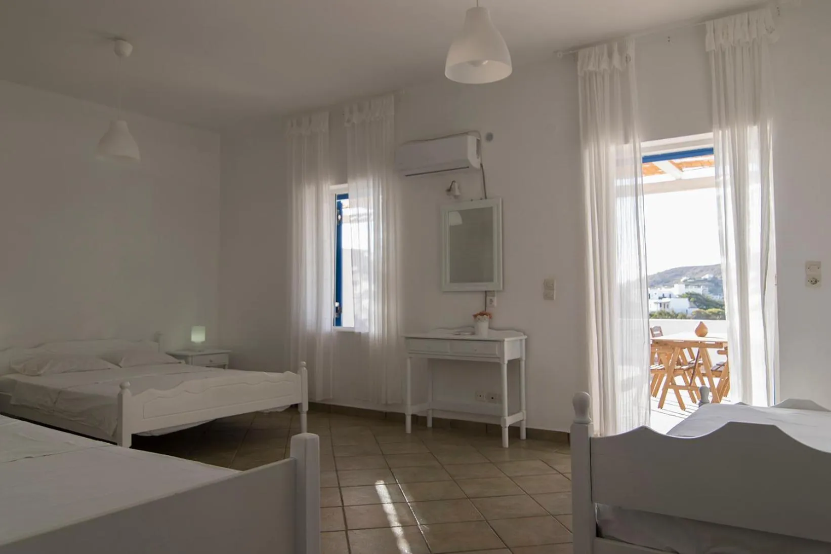 Photo of the whole room, Bed in Armadoros Hotel / Ios Backpackers