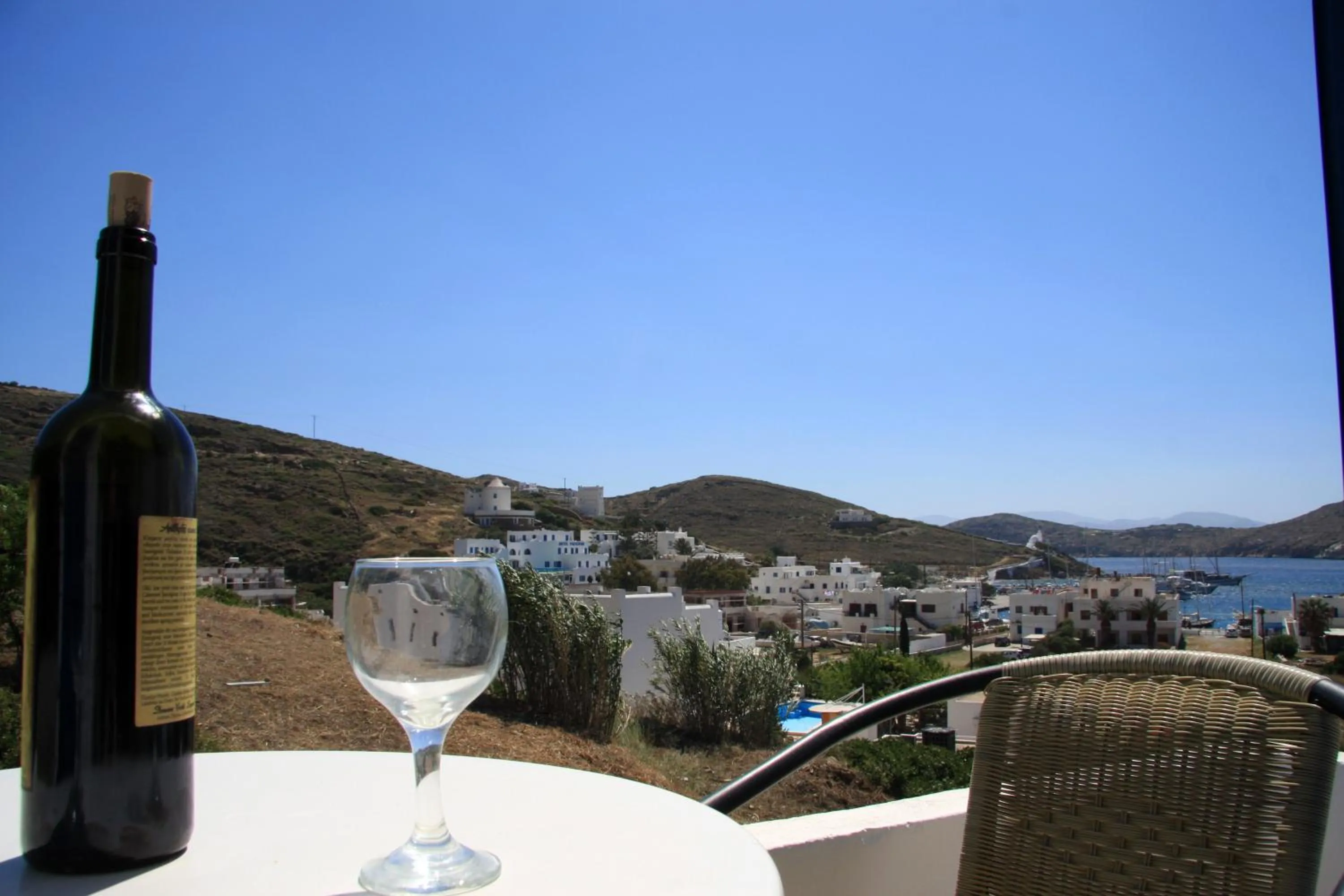 View (from property/room) in Armadoros Hotel / Ios Backpackers