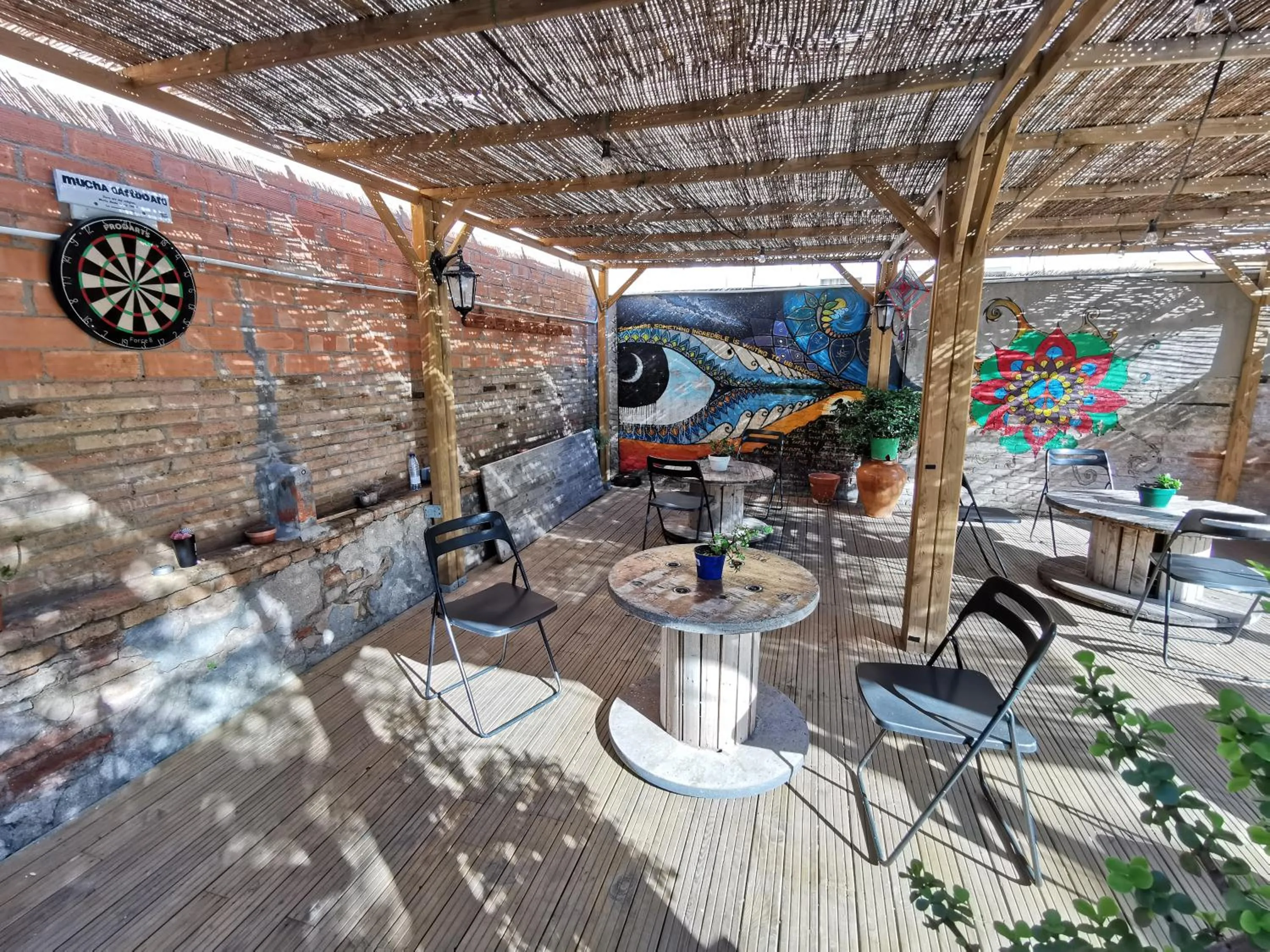 Patio in Mucha Masia Hostel Rural Urba