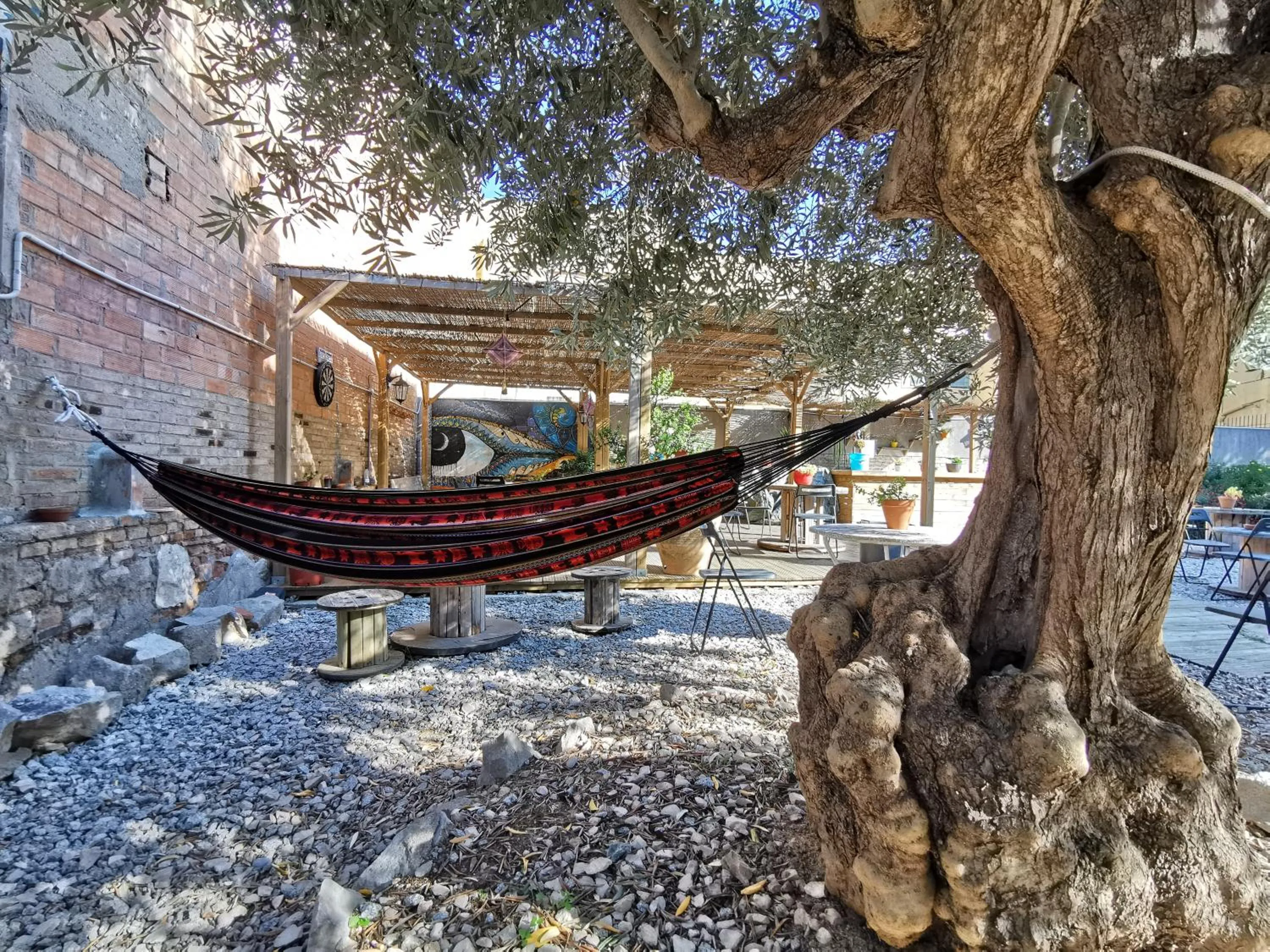 Patio in Mucha Masia Hostel Rural Urba