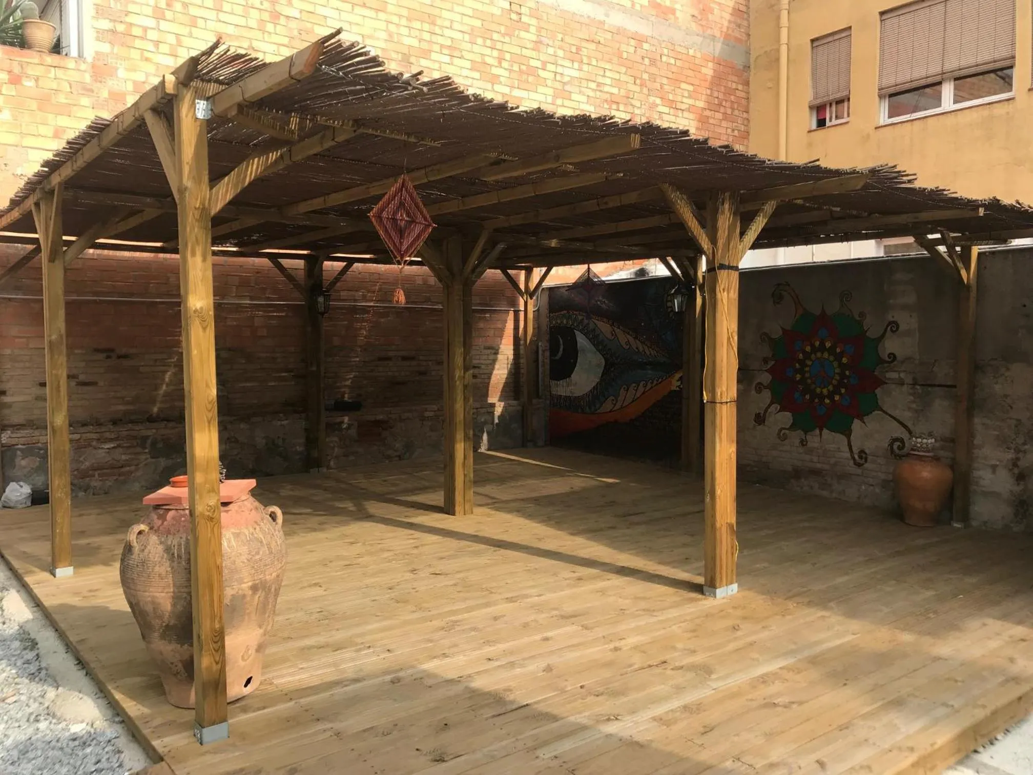 Patio in Mucha Masia Hostel Rural Urba