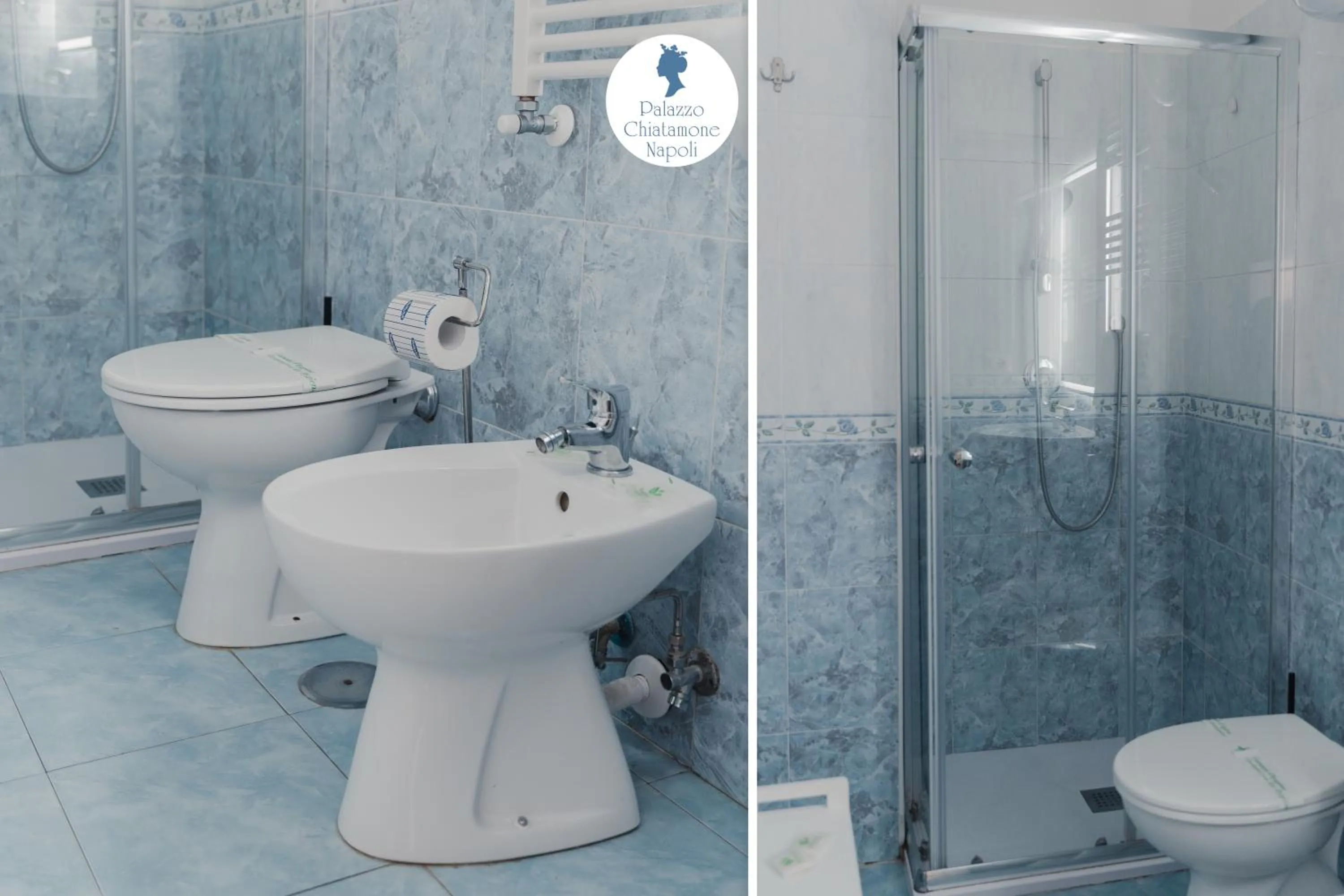 Shower in Palazzo Chiatamone