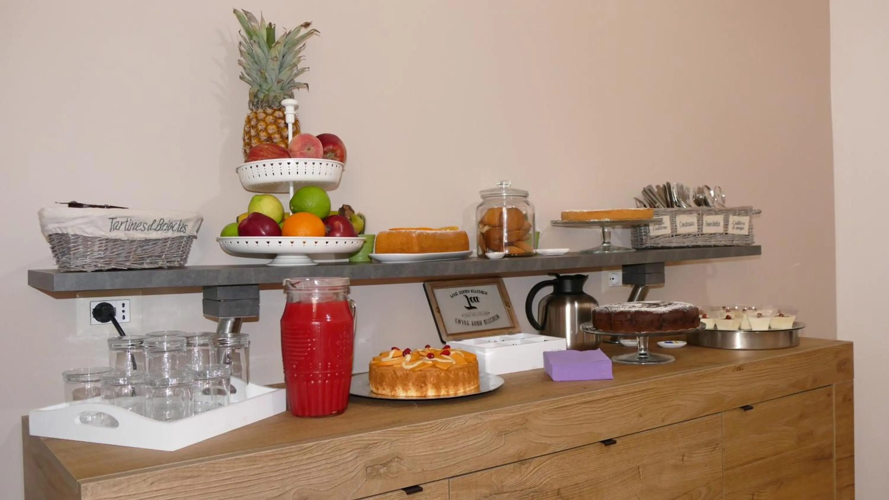 Food and drinks in B&B Fusorario