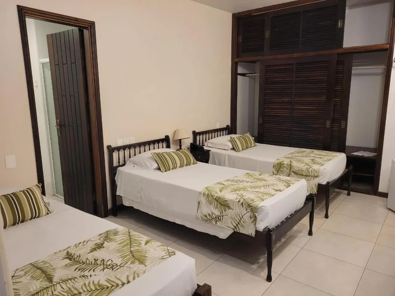 Bed in Ubatuba Palace Hotel