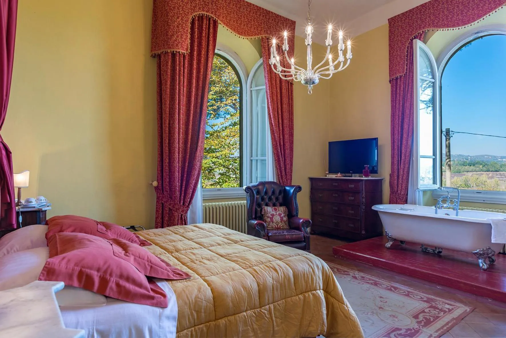 Bed in Relais Villa Al Vento