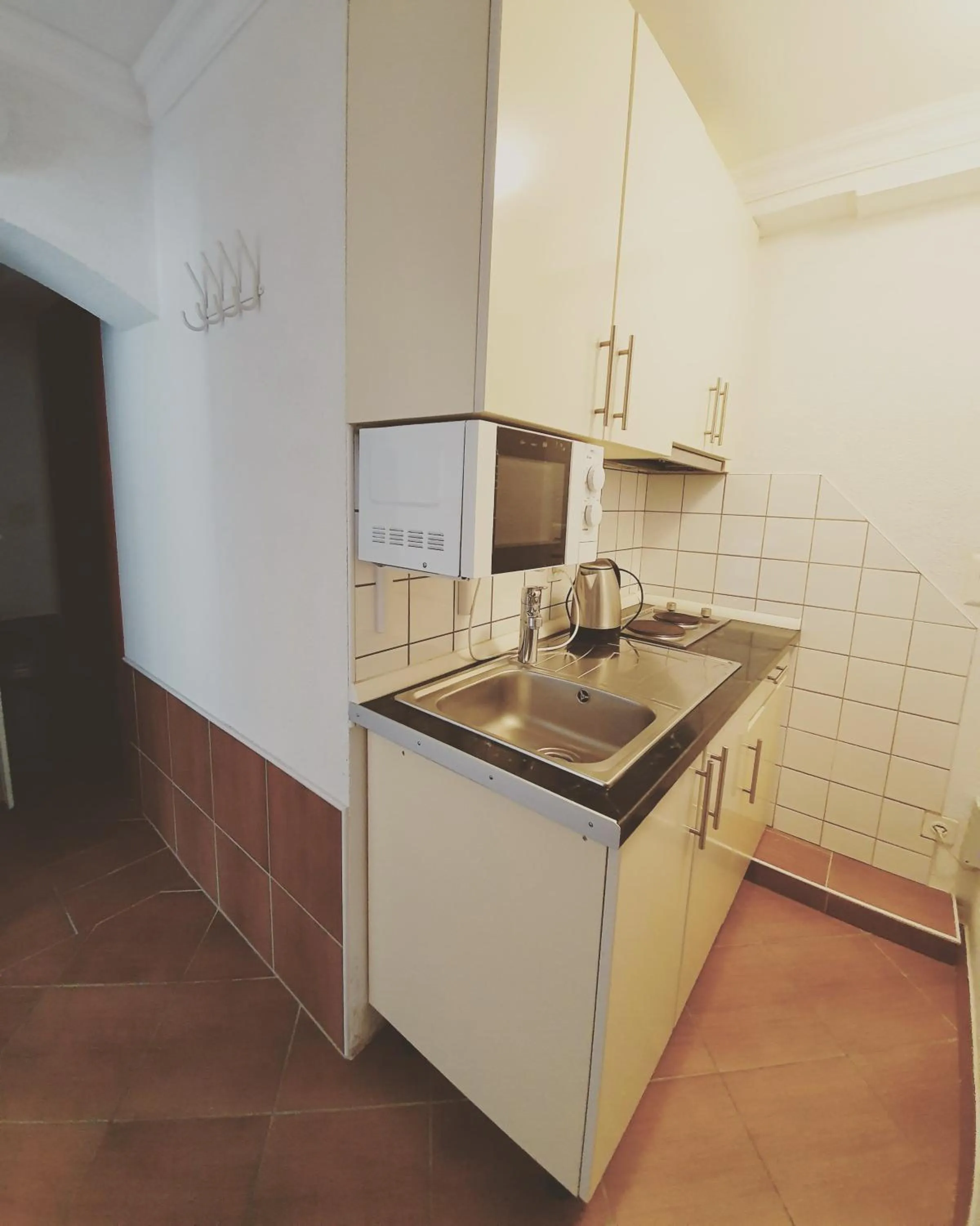 Kitchen or kitchenette in Esos Hotel Quelle