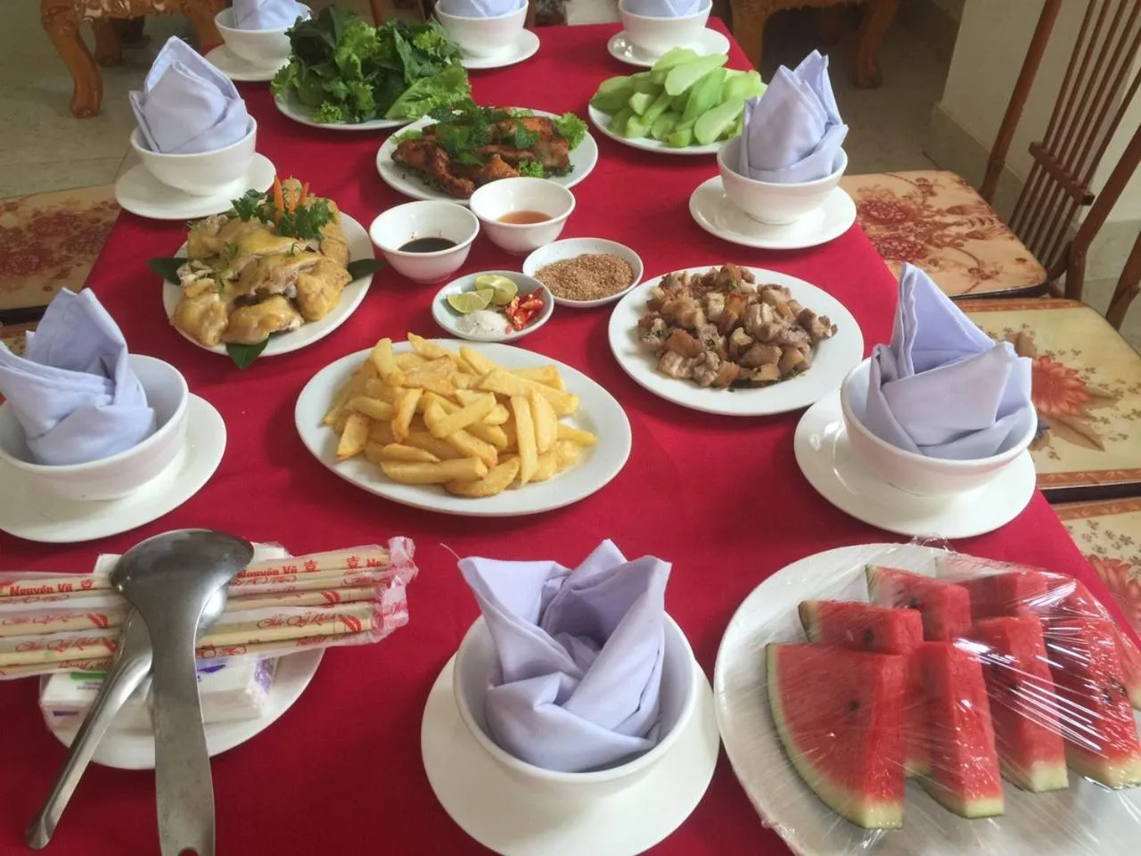 Food close-up in May Hong Hotel