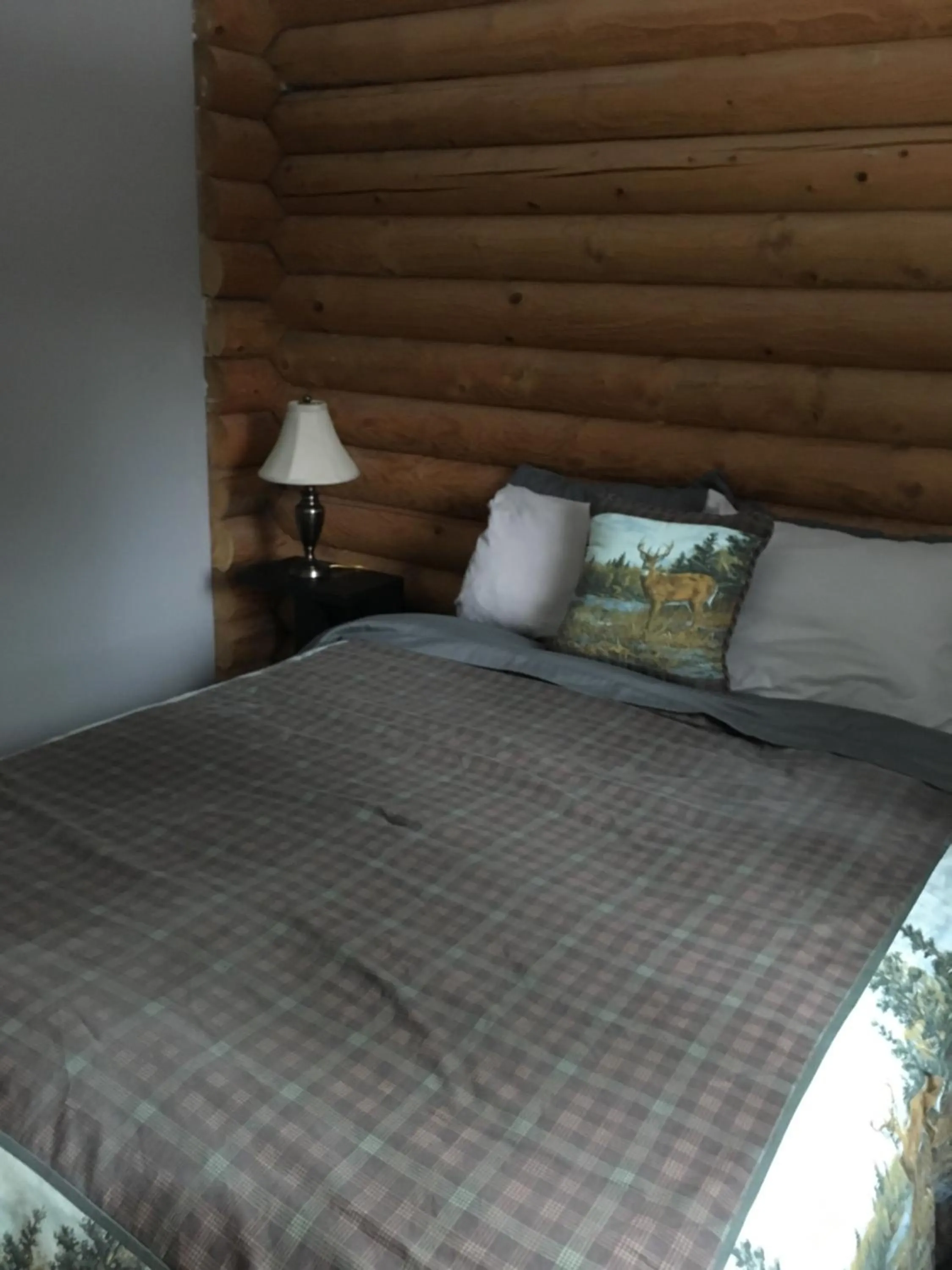 Bed in Overlook Inn & Cabins