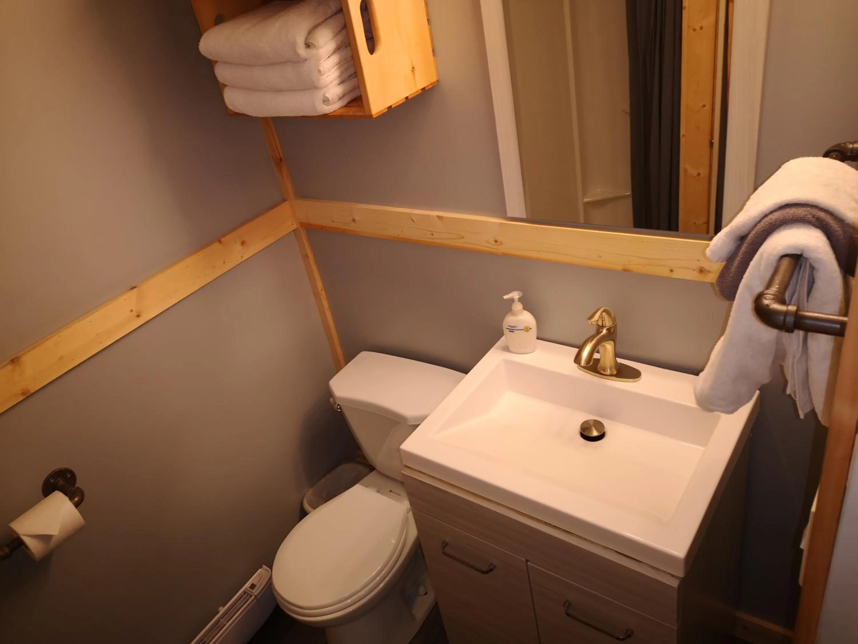 Toilet in Overlook Inn & Cabins