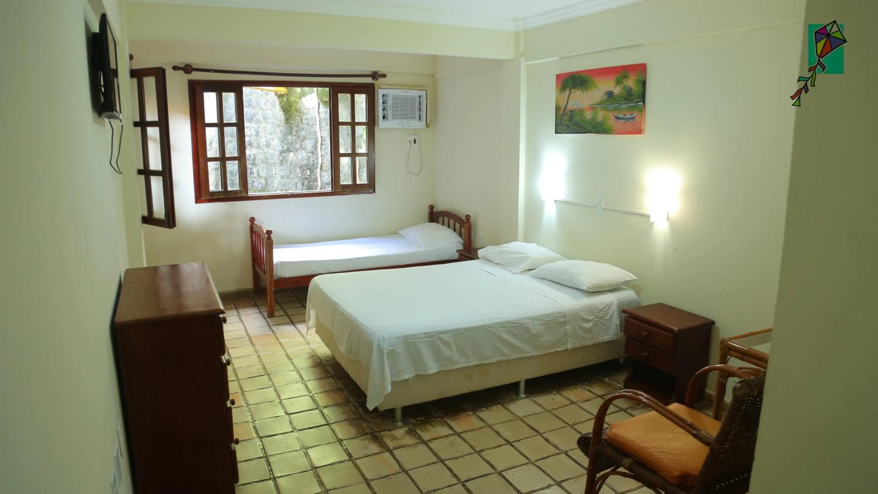 Bed in Hotel Morro do Careca