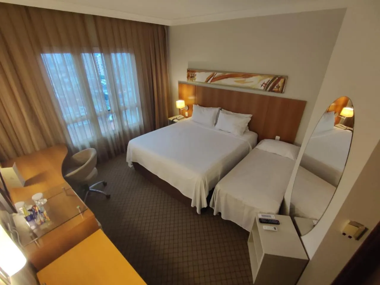 Bed in Bourbon Convention Hotel Joinville