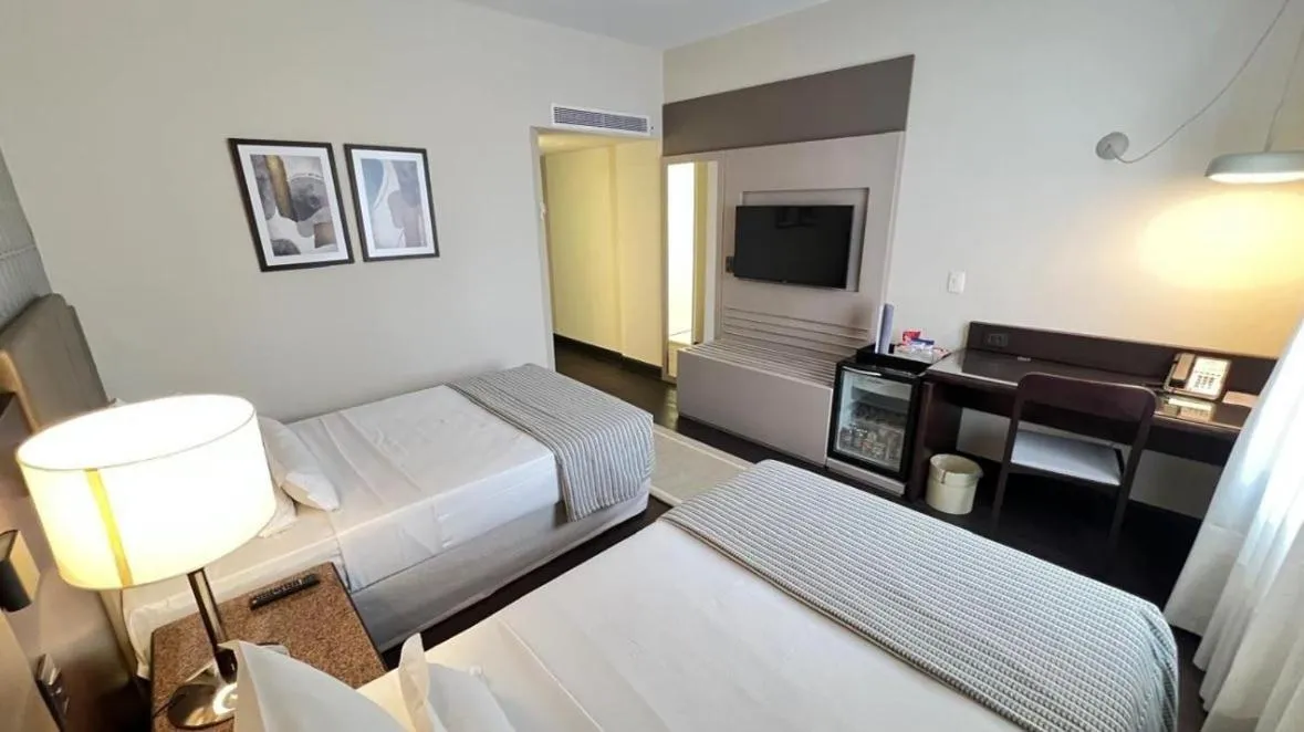 Bed in Bourbon Hotel & Suites Curitiba