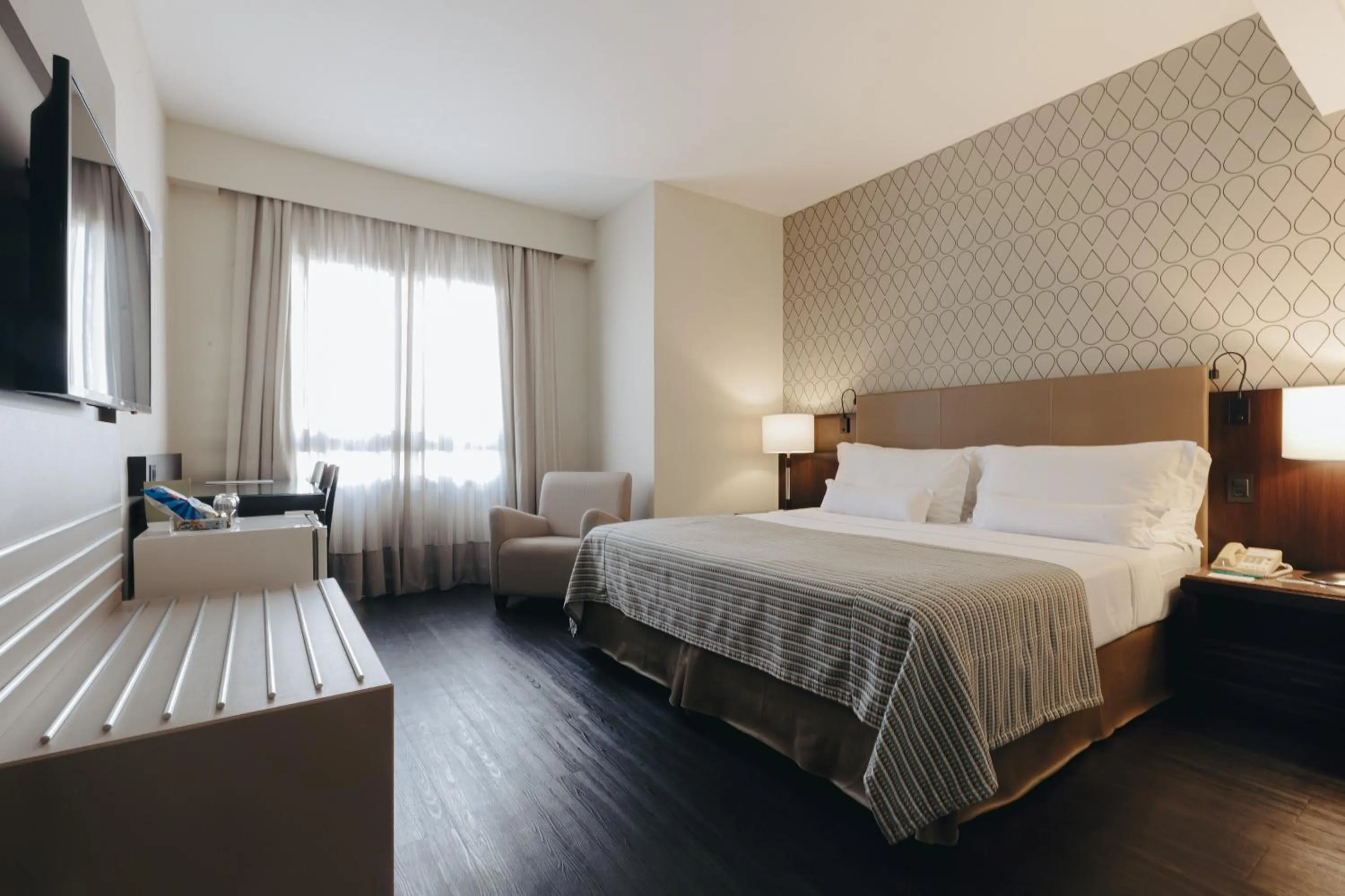 Bed in Bourbon Hotel & Suites Curitiba