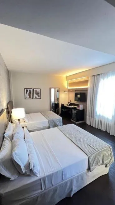 Bed in Bourbon Hotel & Suites Curitiba