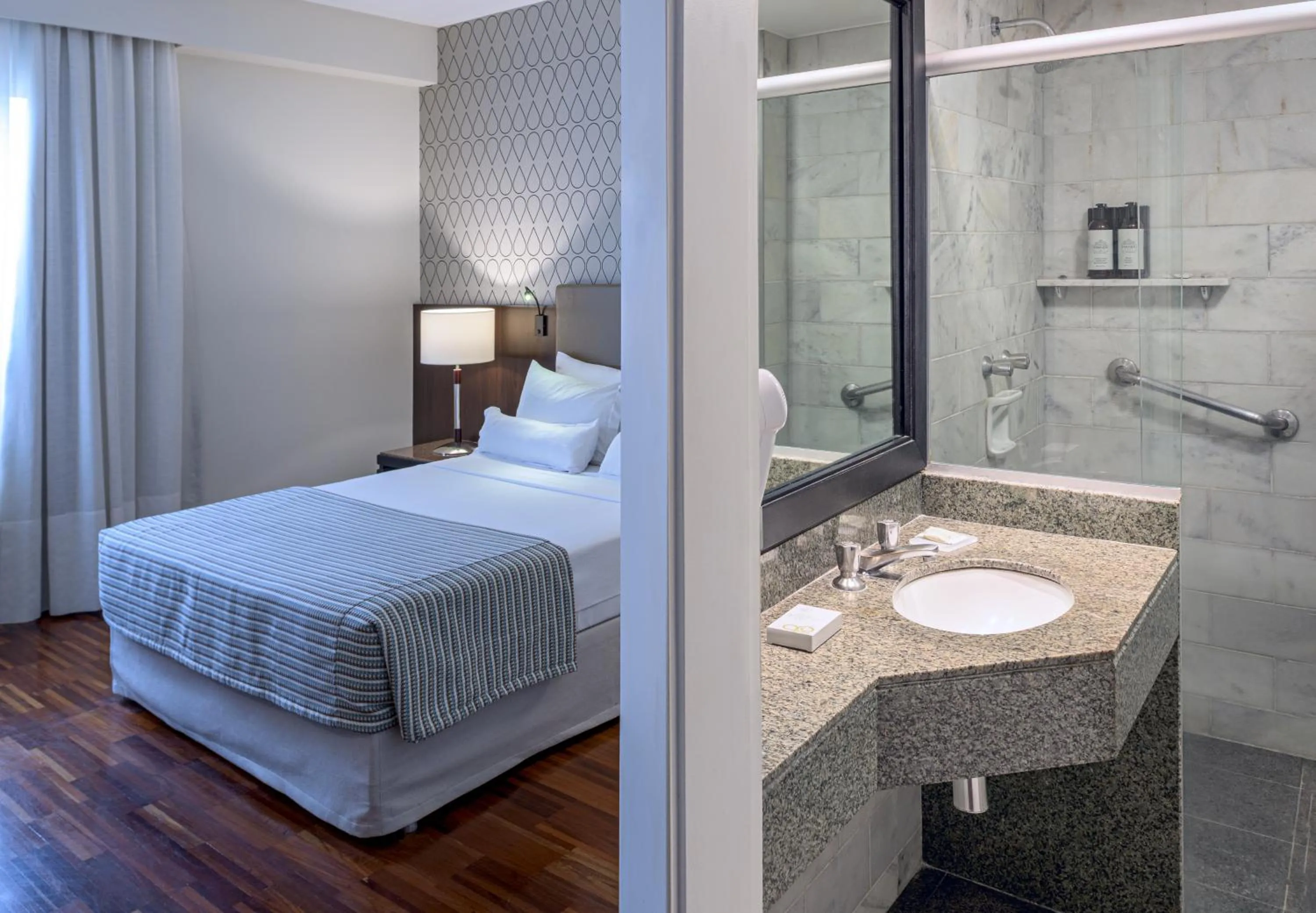 Bed in Bourbon Hotel & Suites Curitiba