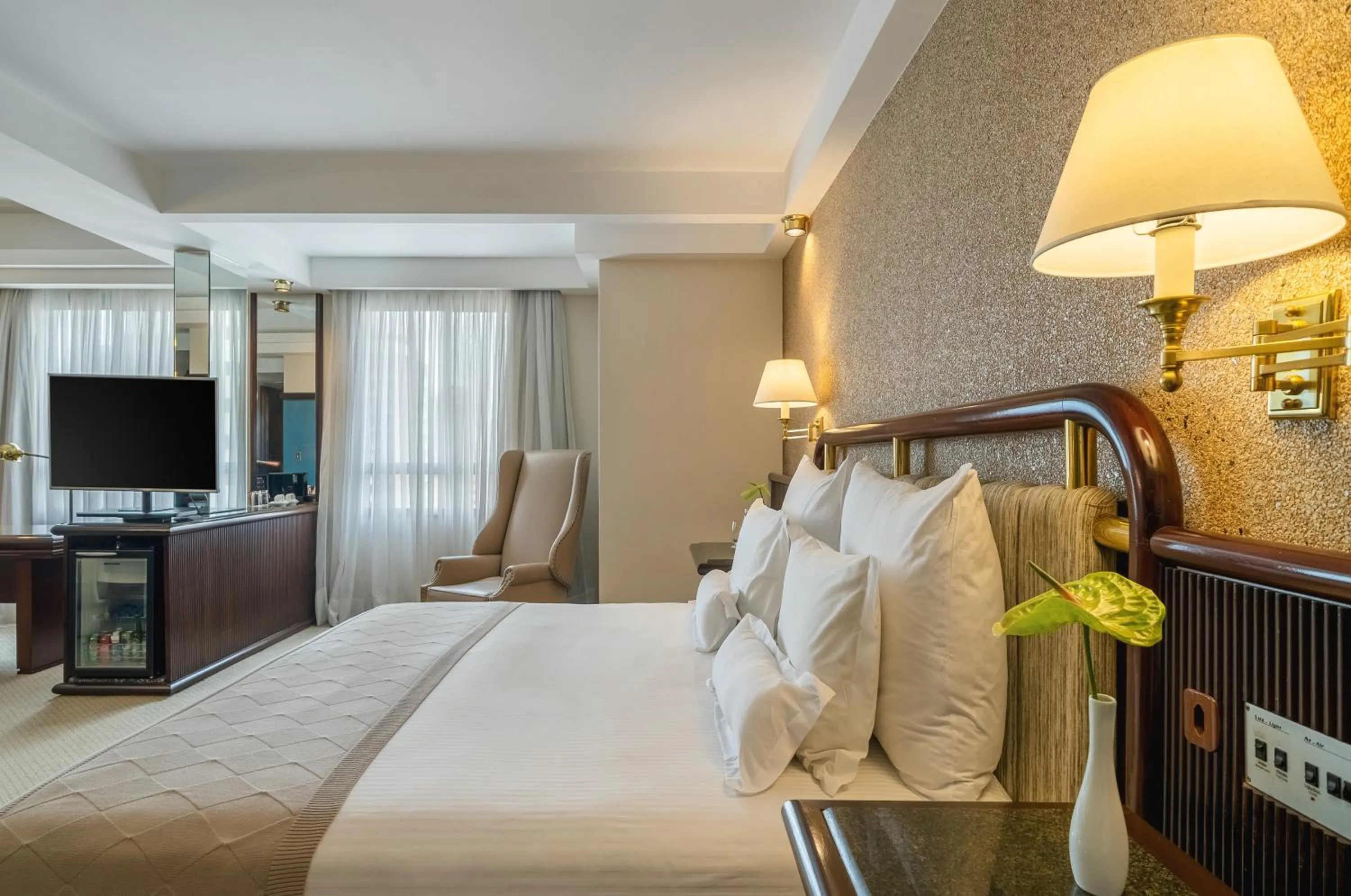 Bed in Bourbon Hotel & Suites Curitiba