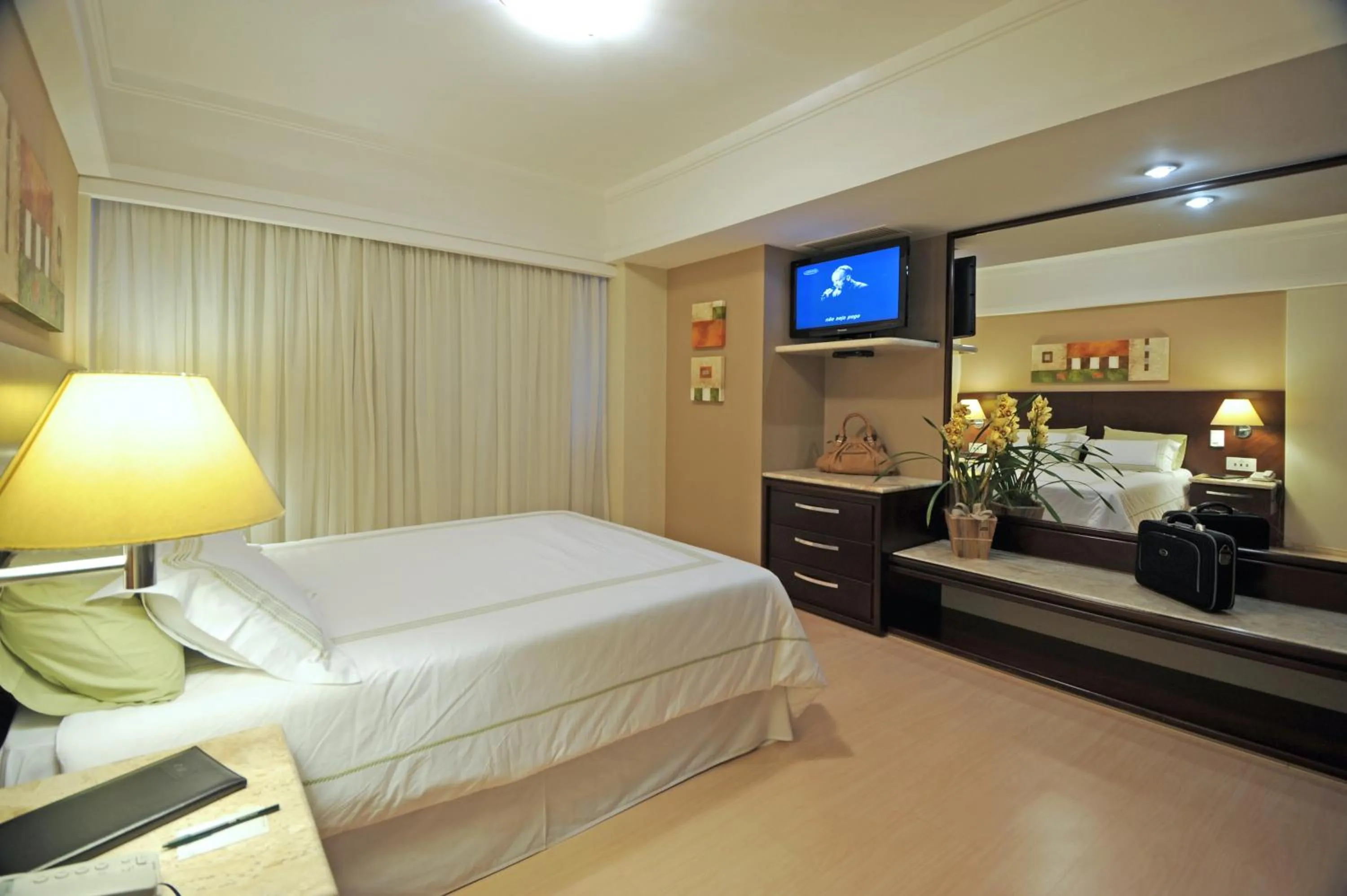TV and multimedia, Bed in Bourbon Londrina Hotel