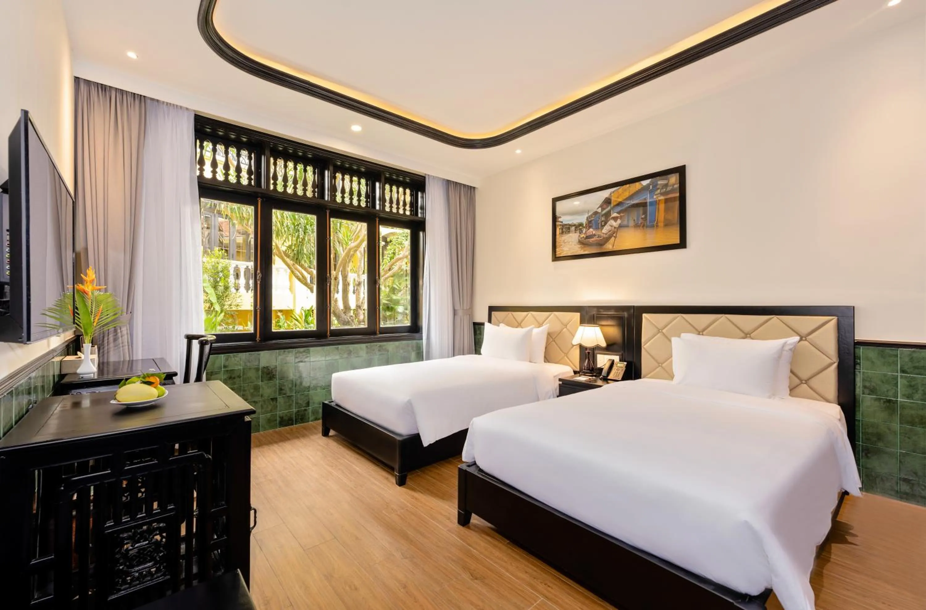 Bed in Lantern Boutique Hoi An