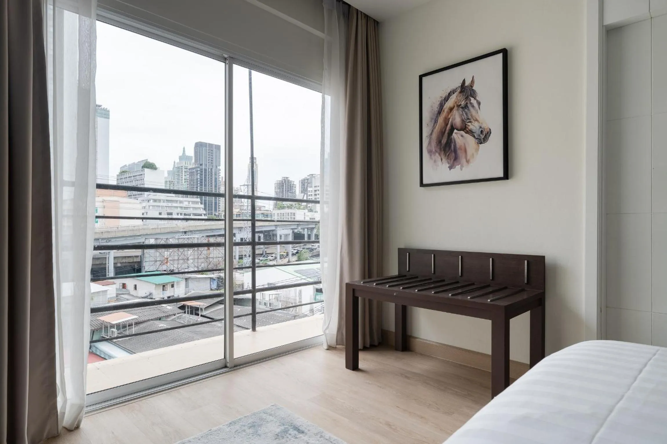 View (from property/room), Bed in The Legacy Hotel Nana Sukhumvit, Aspira Collection