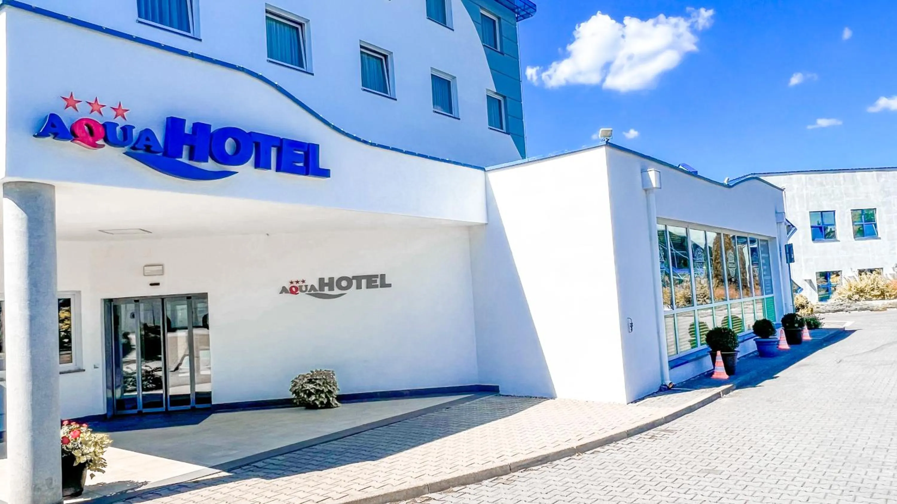 Property building in Aqua Hotel