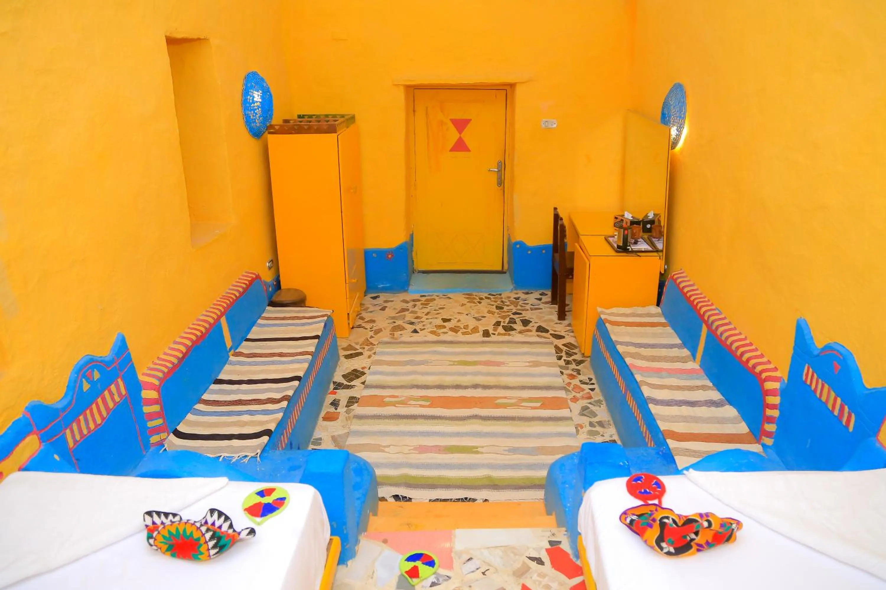 Bed in Nubian Palace Eco Lodge