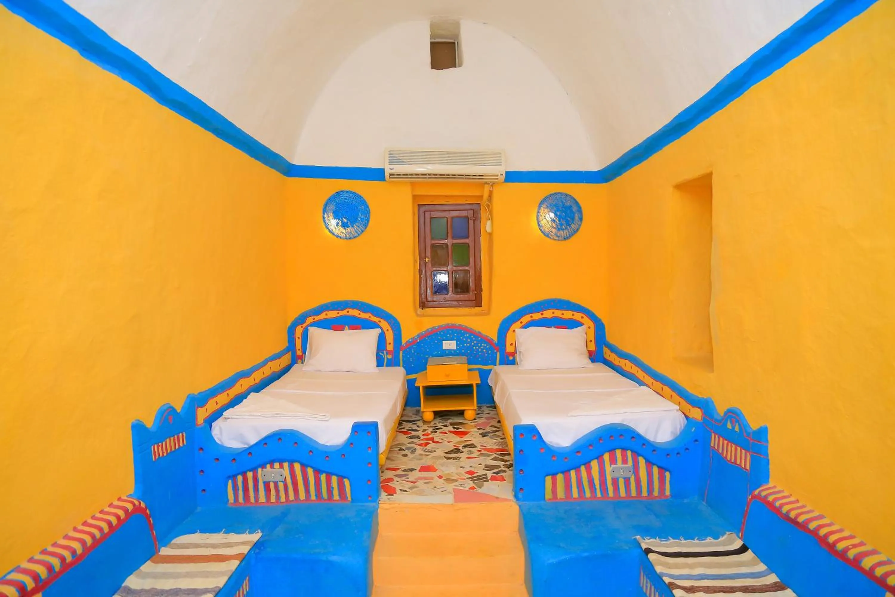 Bed in Nubian Palace Eco Lodge