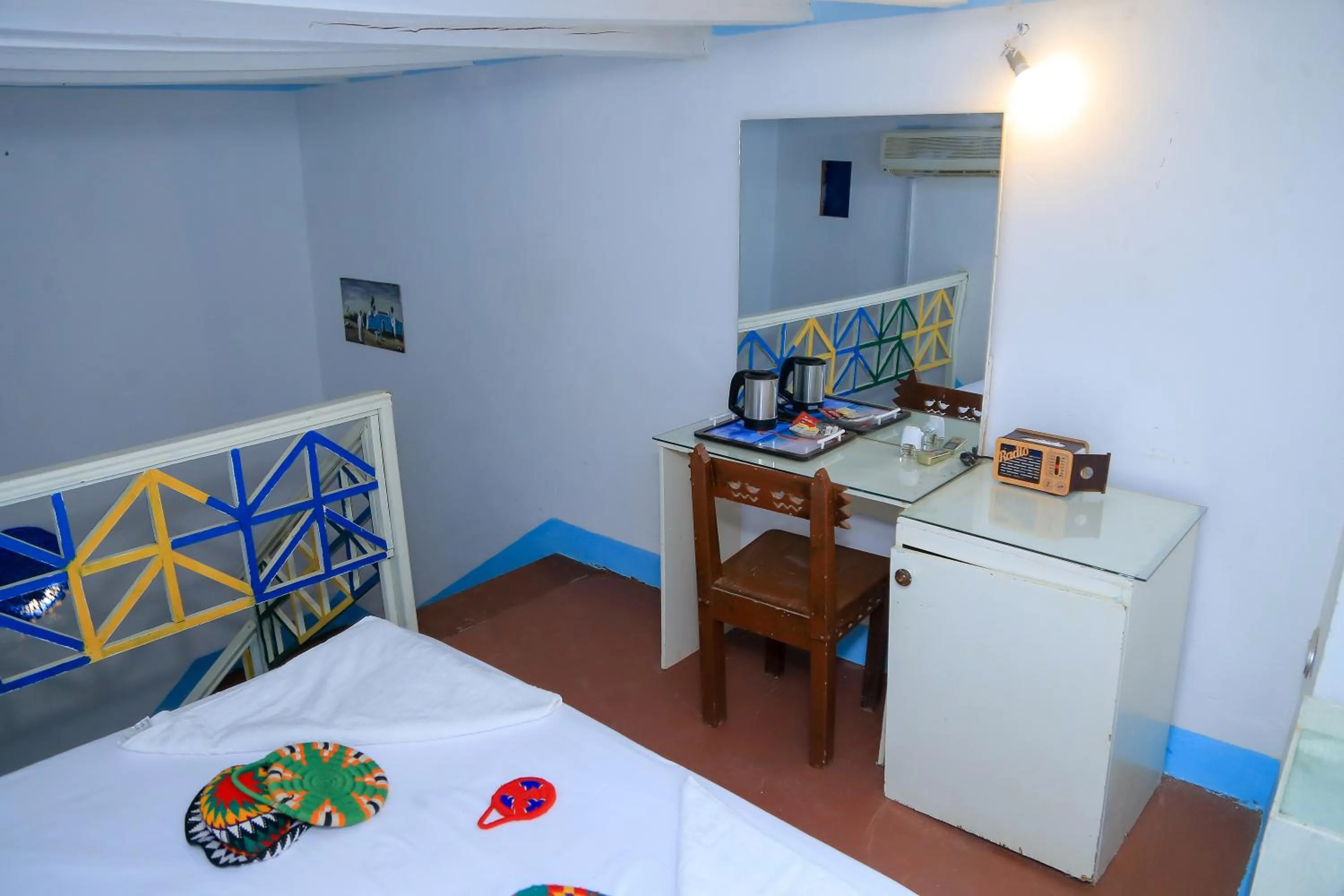 Bed in Nubian Palace Eco Lodge