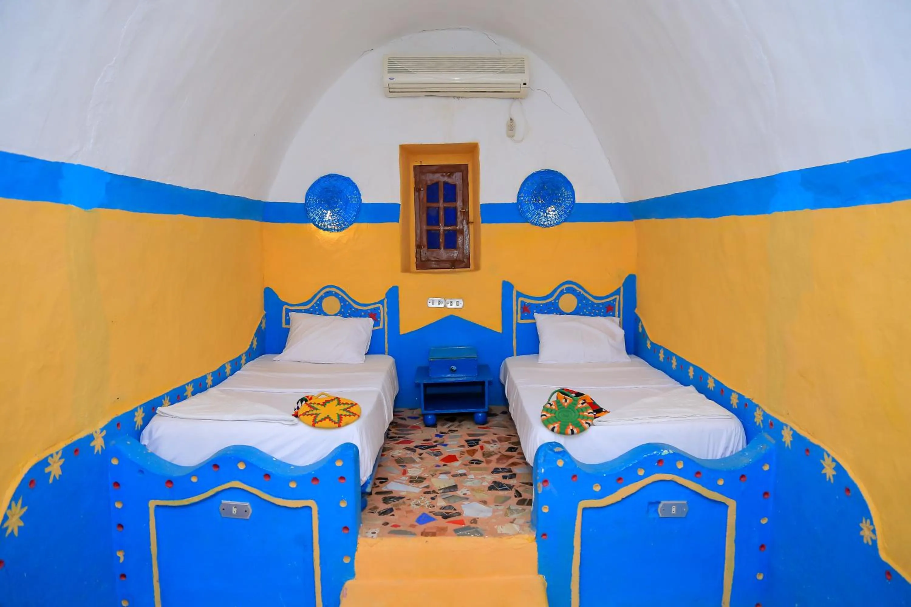 Bed in Nubian Palace Eco Lodge