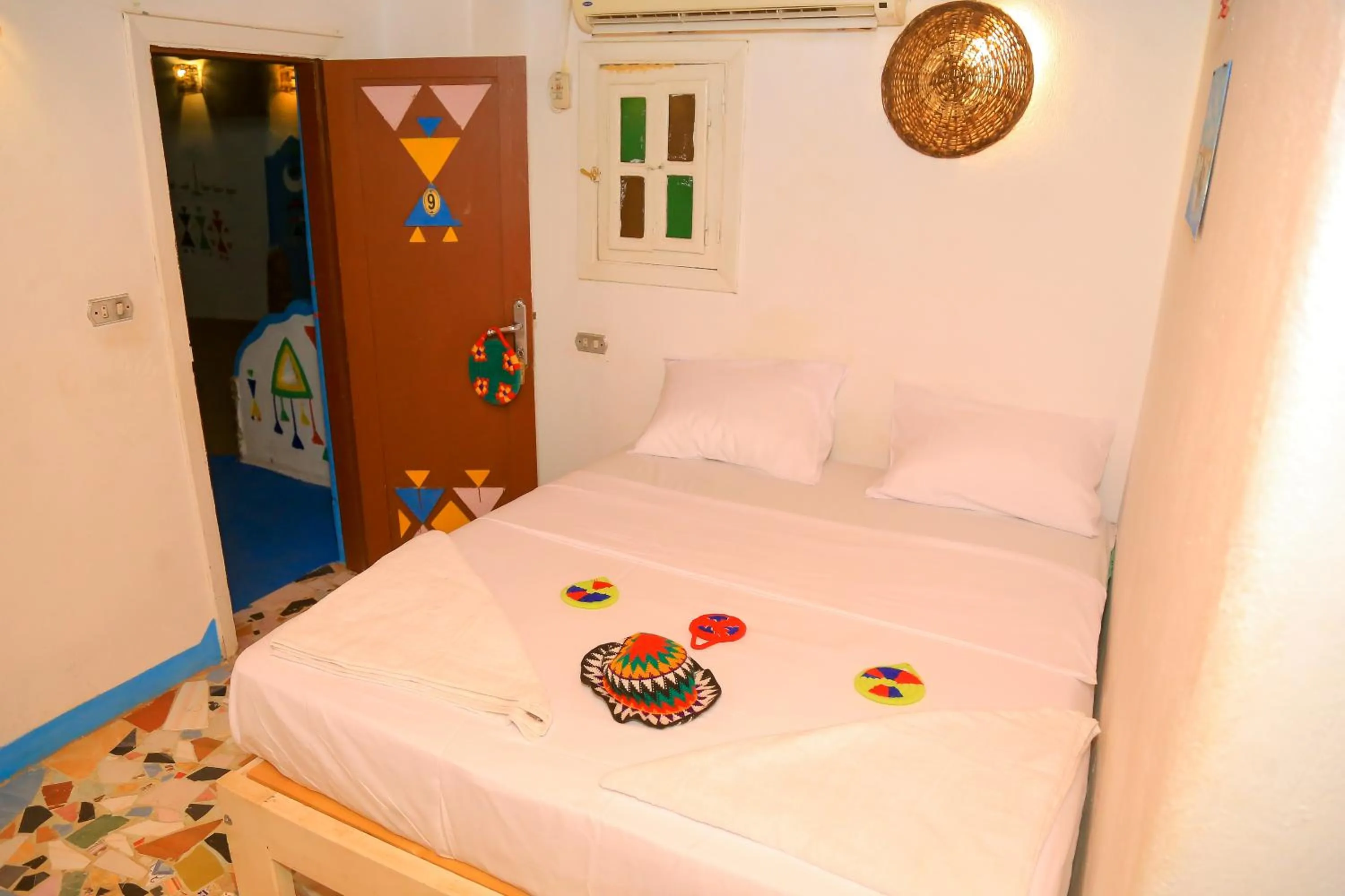 Bed in Nubian Palace Eco Lodge