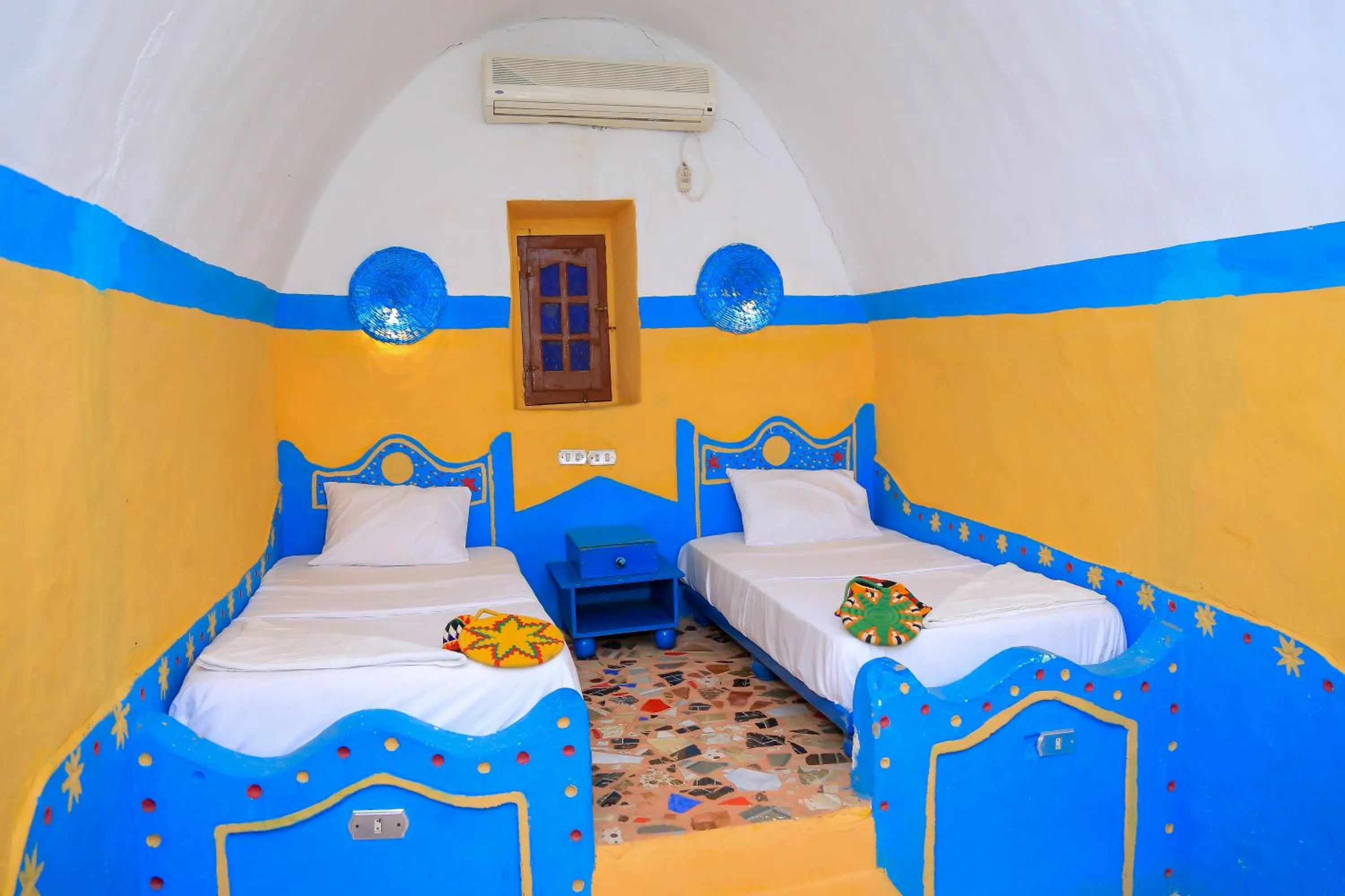 Bed in Nubian Palace Eco Lodge