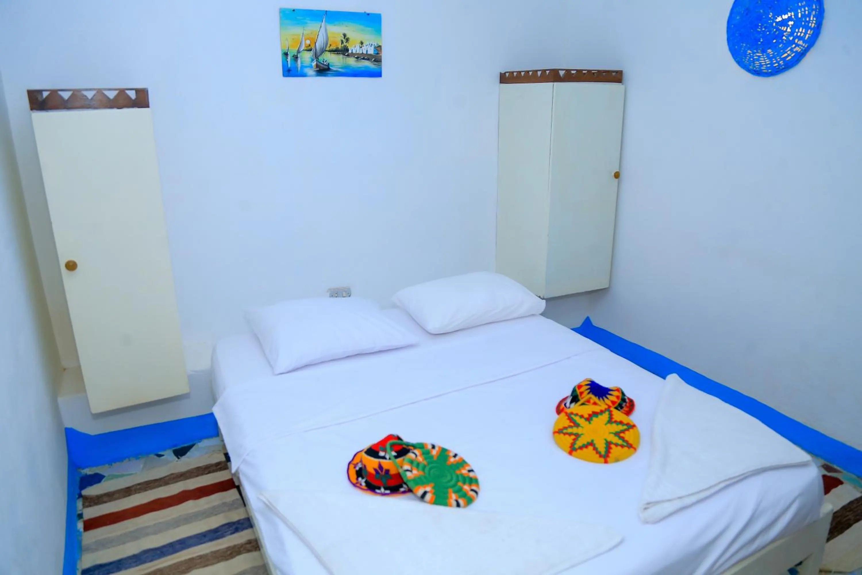 Bed in Nubian Palace Eco Lodge