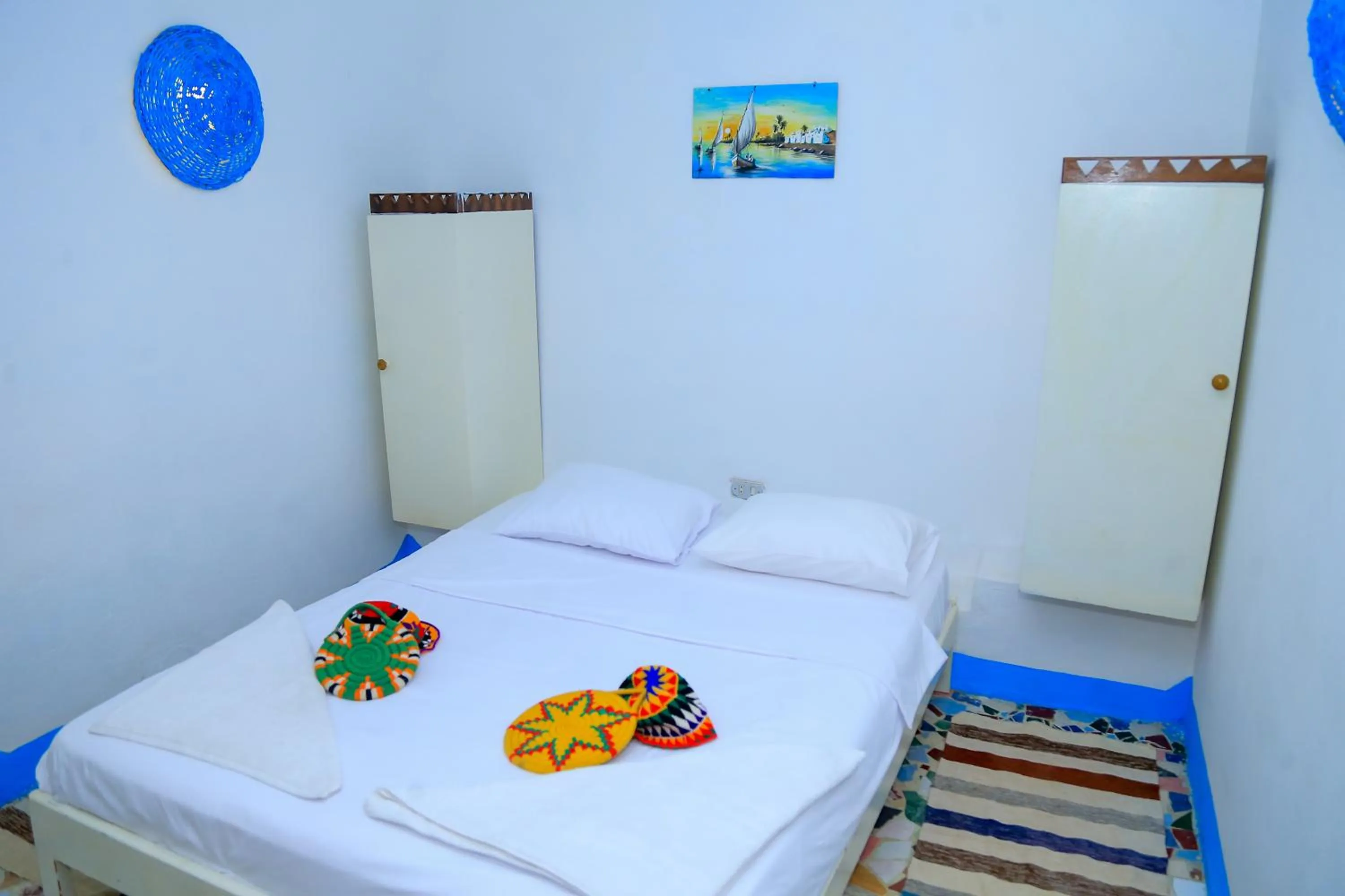 Bed in Nubian Palace Eco Lodge