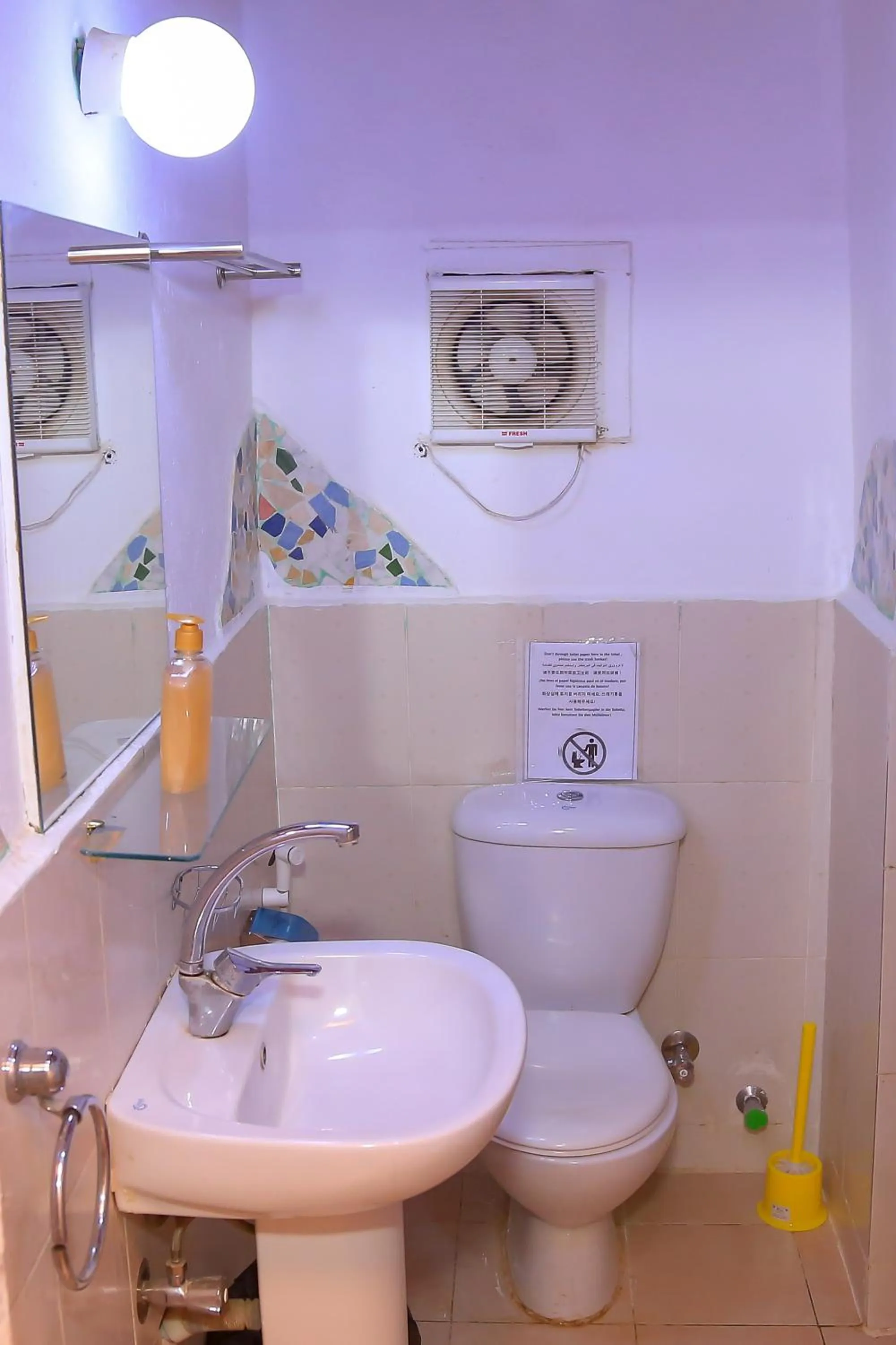 Shower in Nubian Palace Eco Lodge