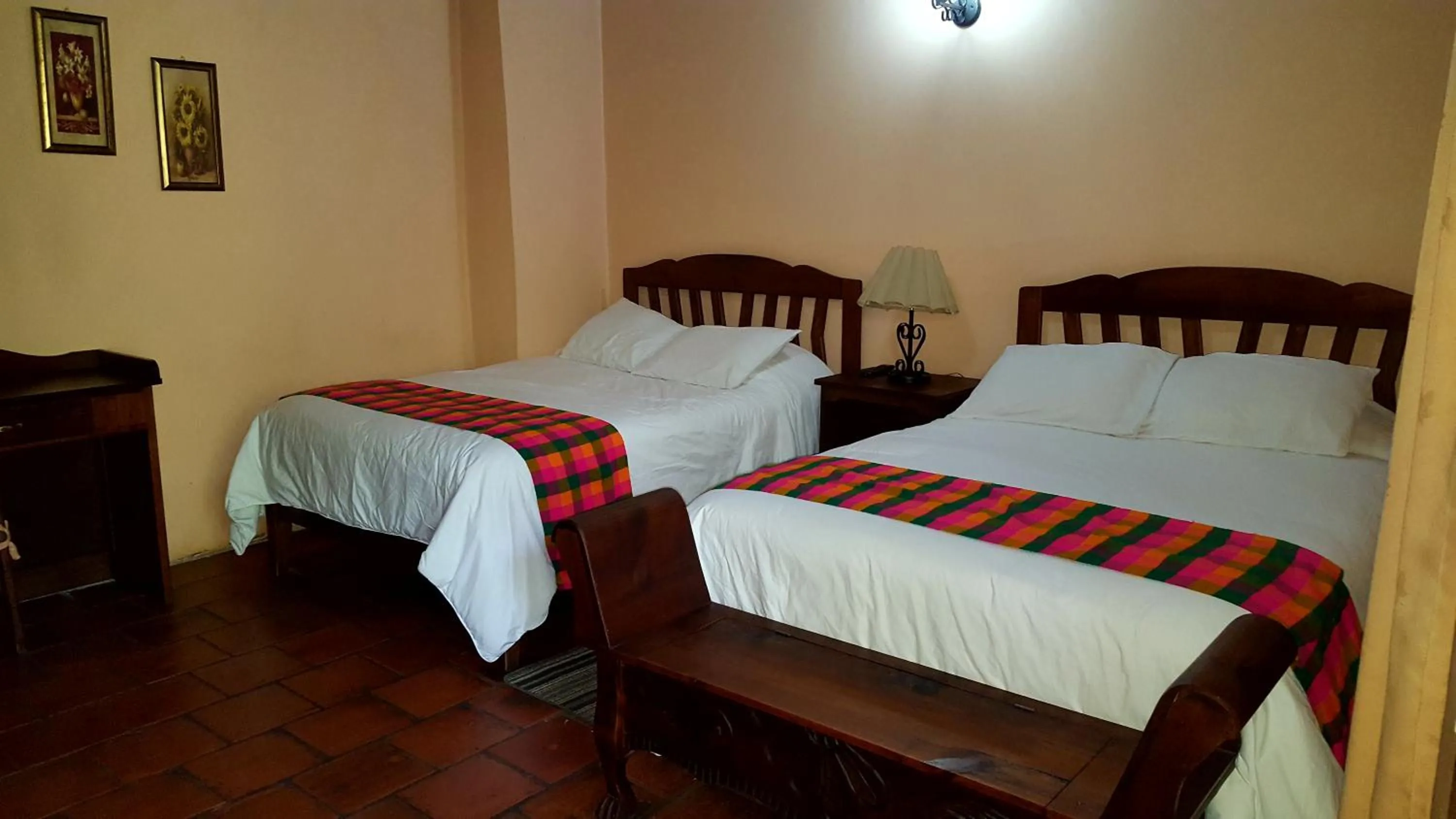 Bed in Posada Papa Chepe