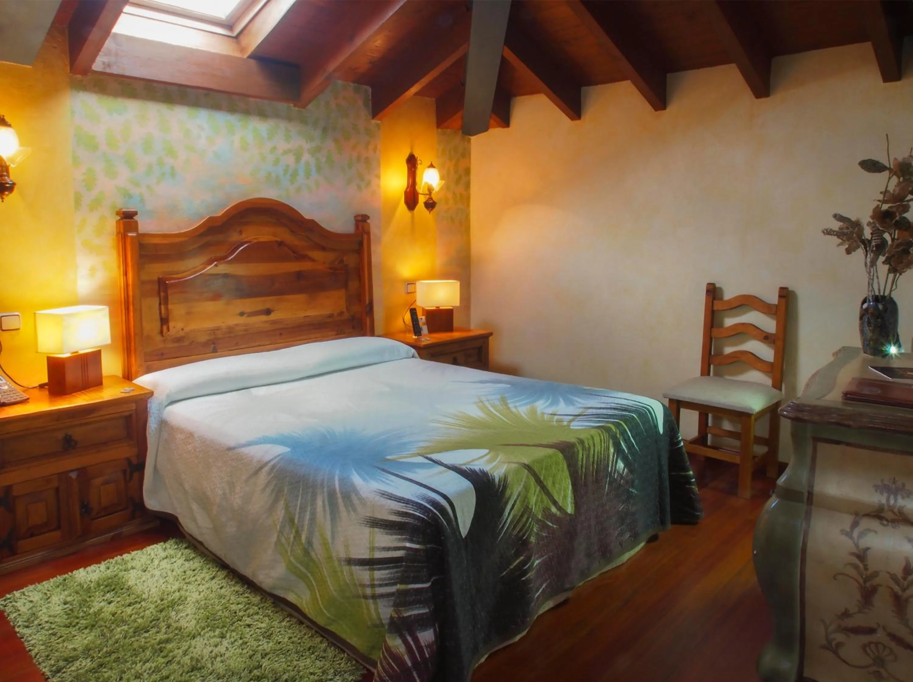 Bed in Hotel Rural Sucuevas