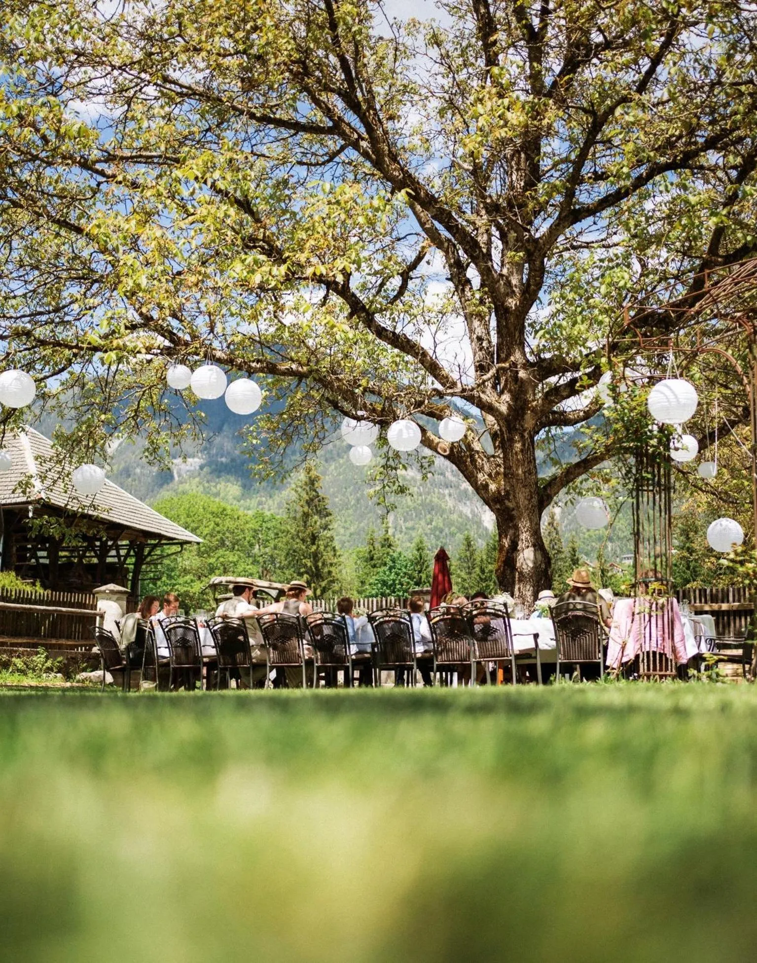 group of guests in Hotel Schloss Lerchenhof