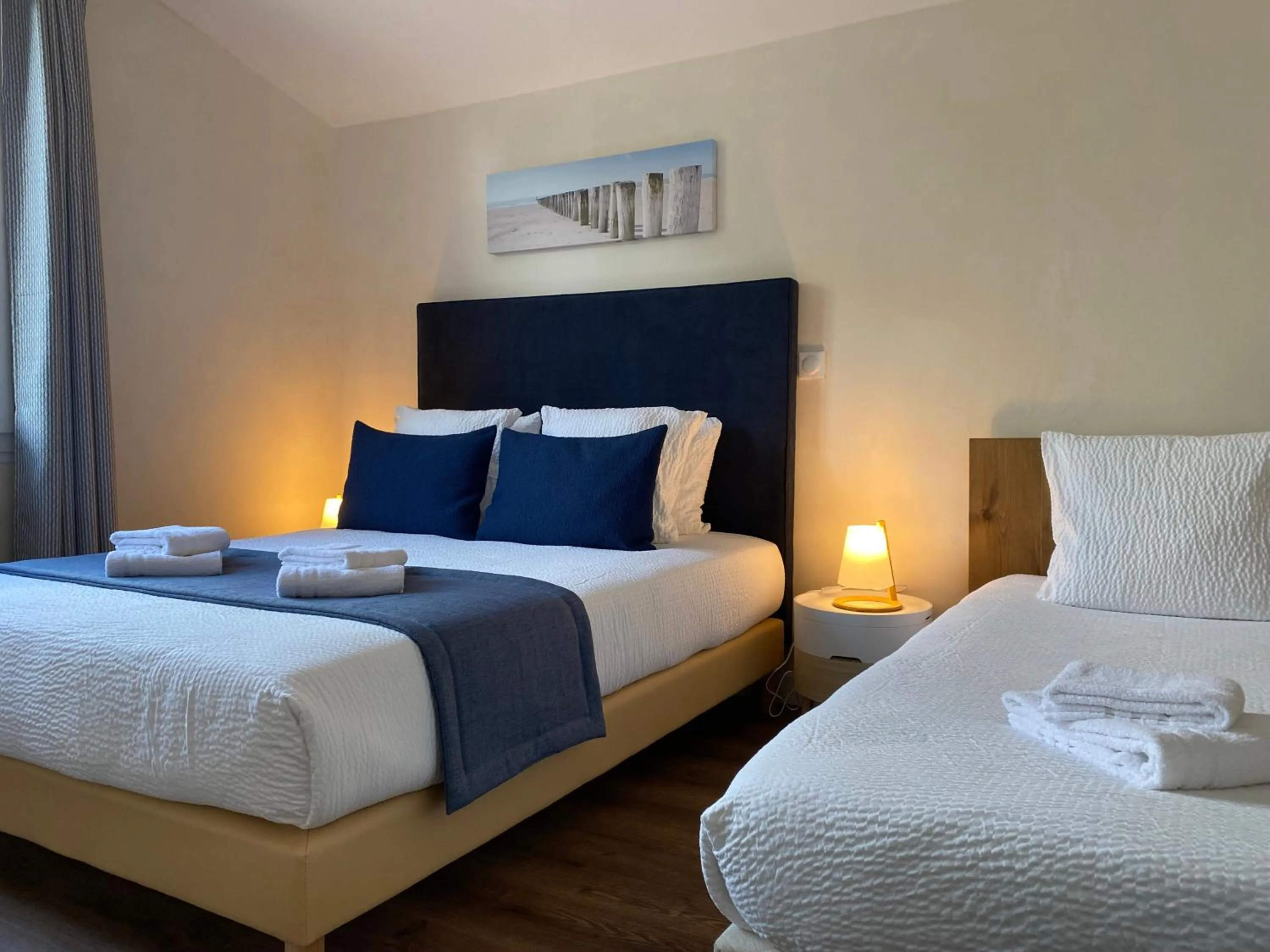 Photo of the whole room, Bed in Logis Hôtel Emeraude des Bois