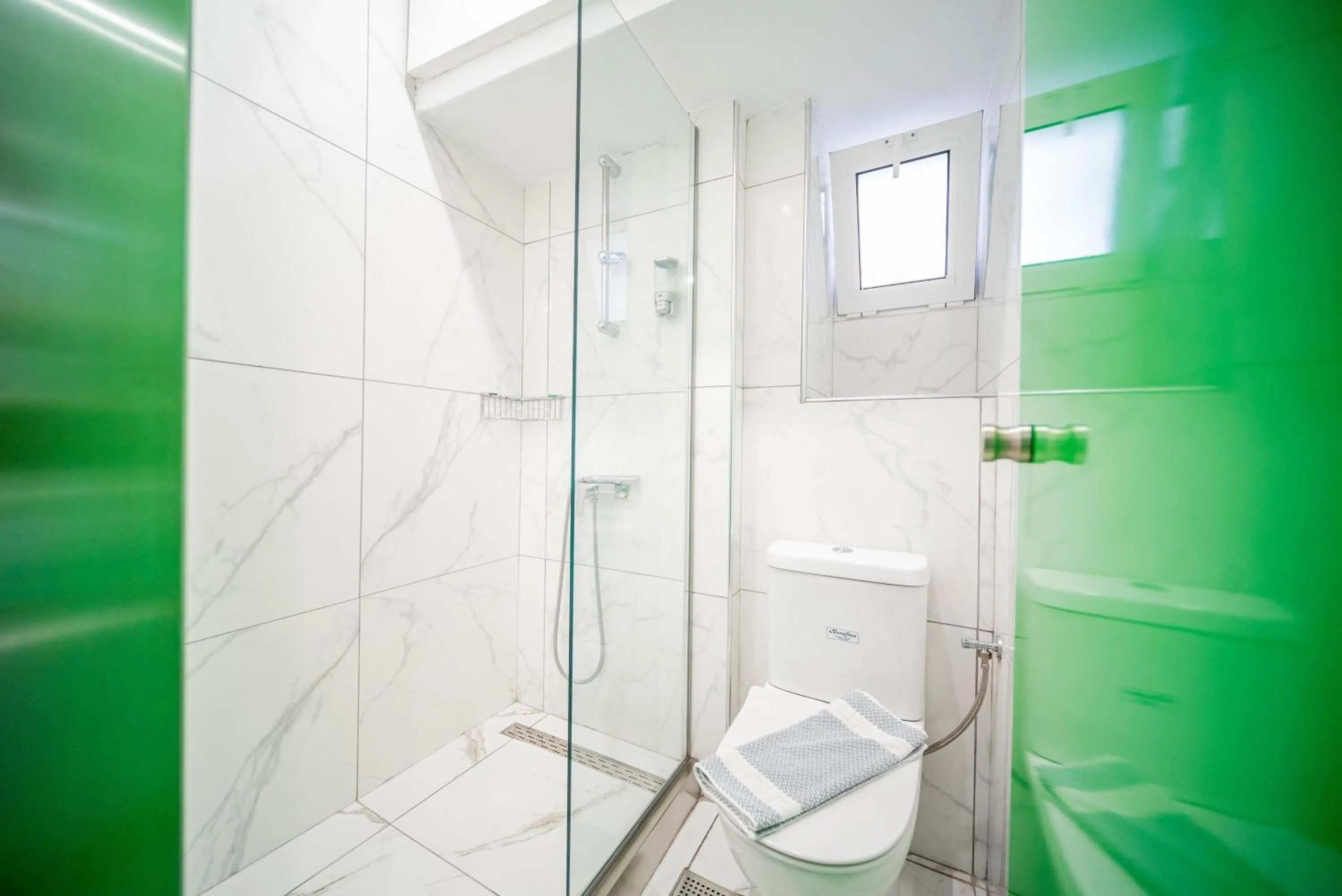 Shower in City Center Studios by Cretan Houses