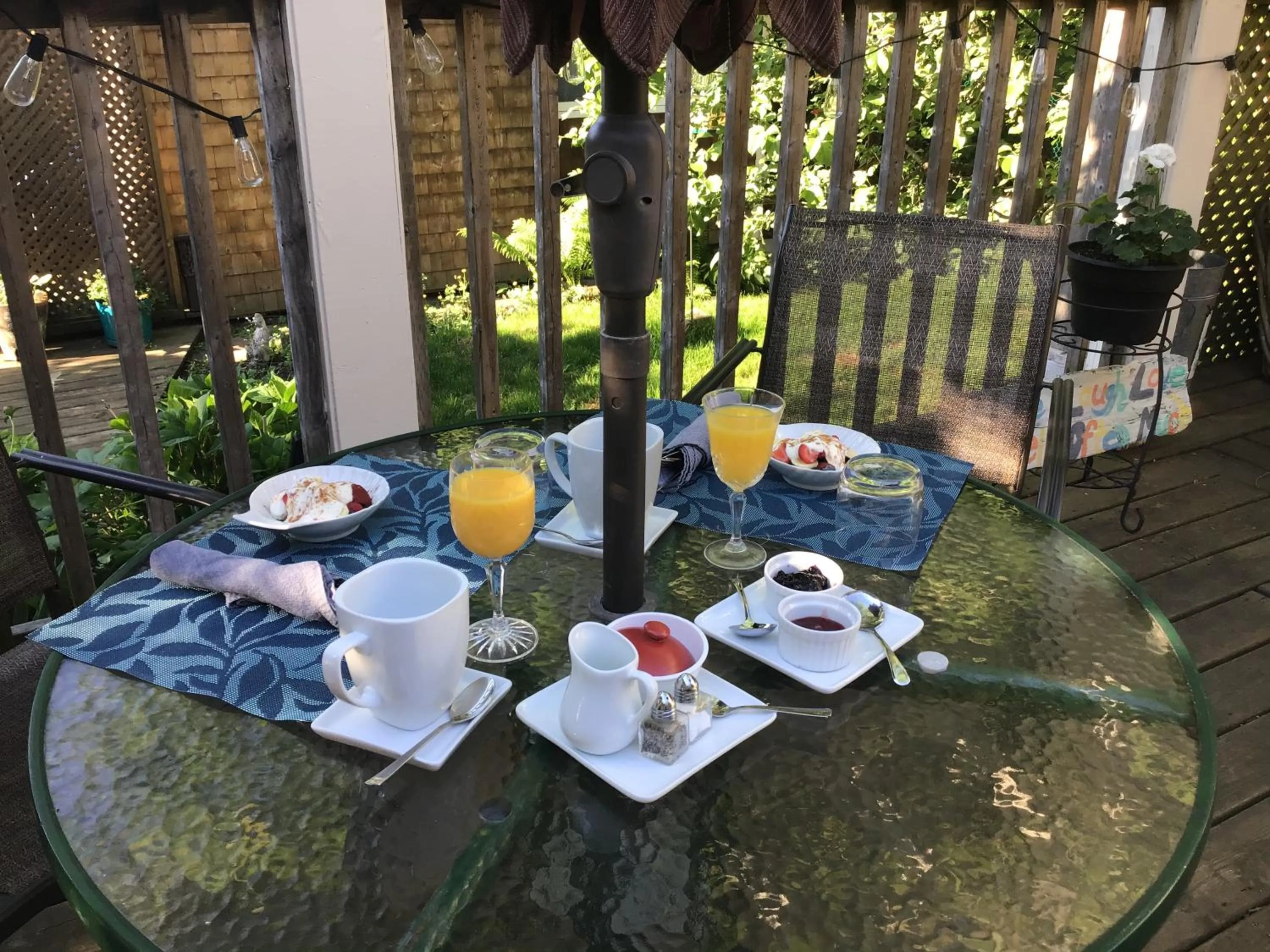 Patio in The Stella Rose B&B