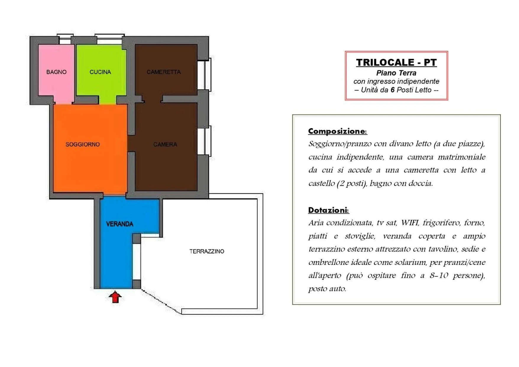 Floor plan in Residenza Piccolo Uliveto