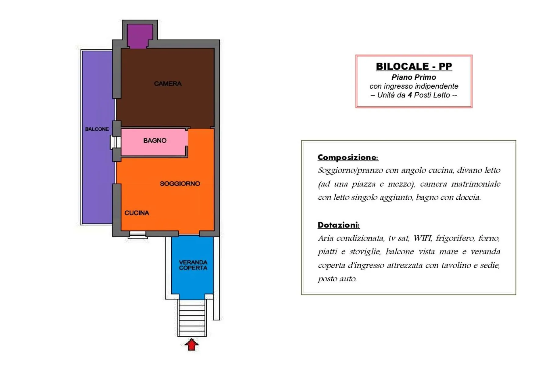 Floor plan in Residenza Piccolo Uliveto